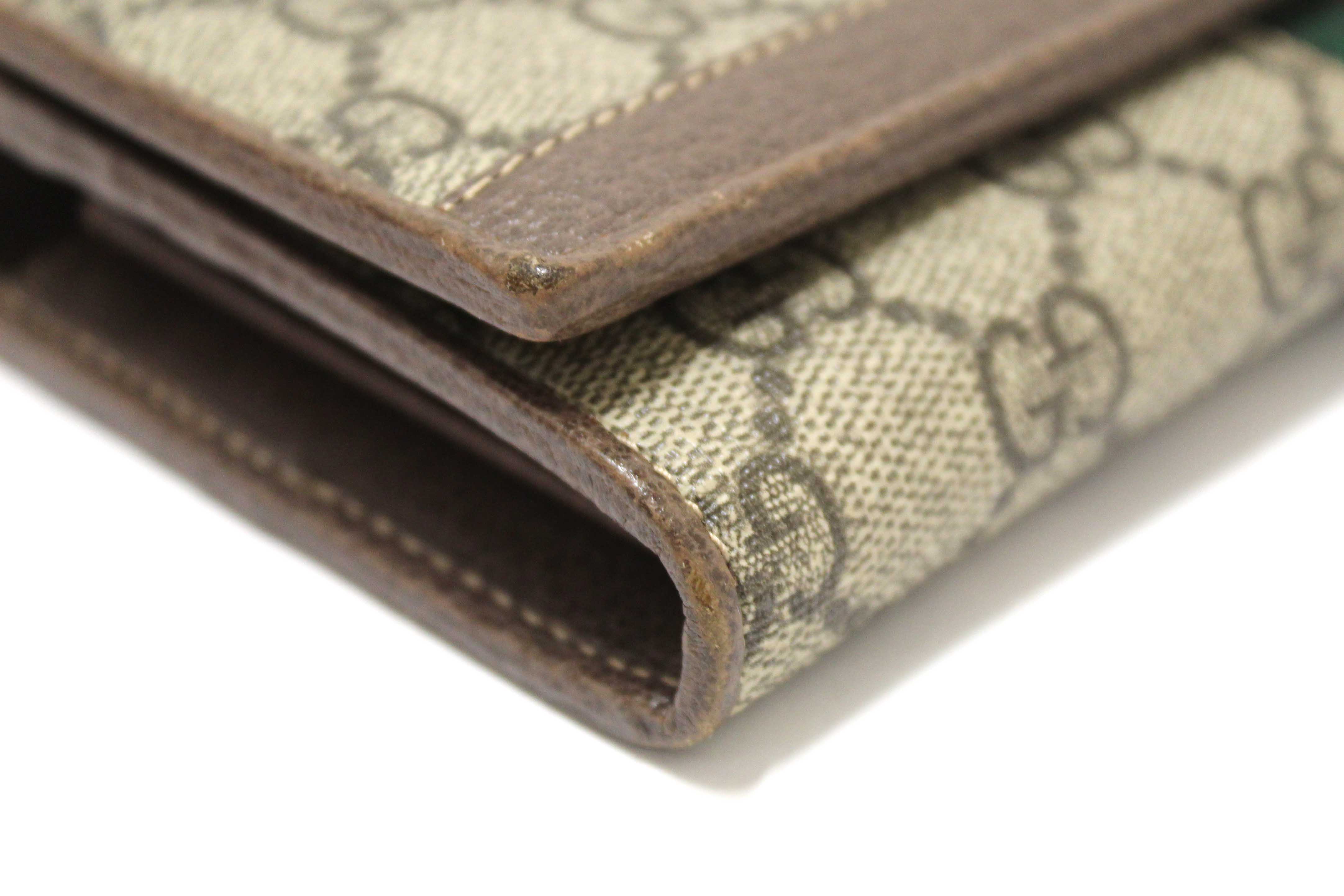Authentic Gucci GG Supreme Ophidia Chain Wallet