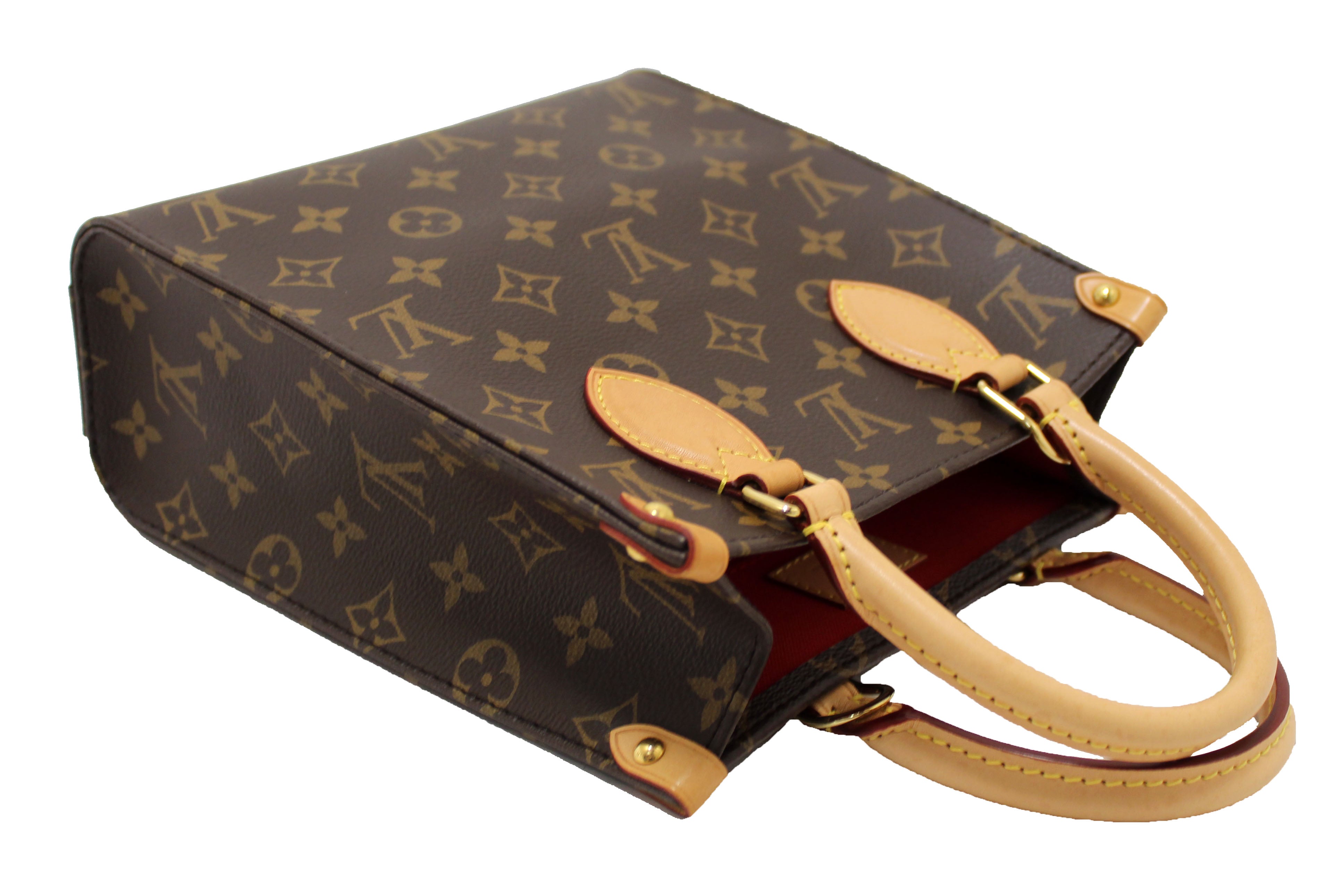 Authentic Louis Vuitton Classic Monogram Canvas Sac Plat BB Handbag