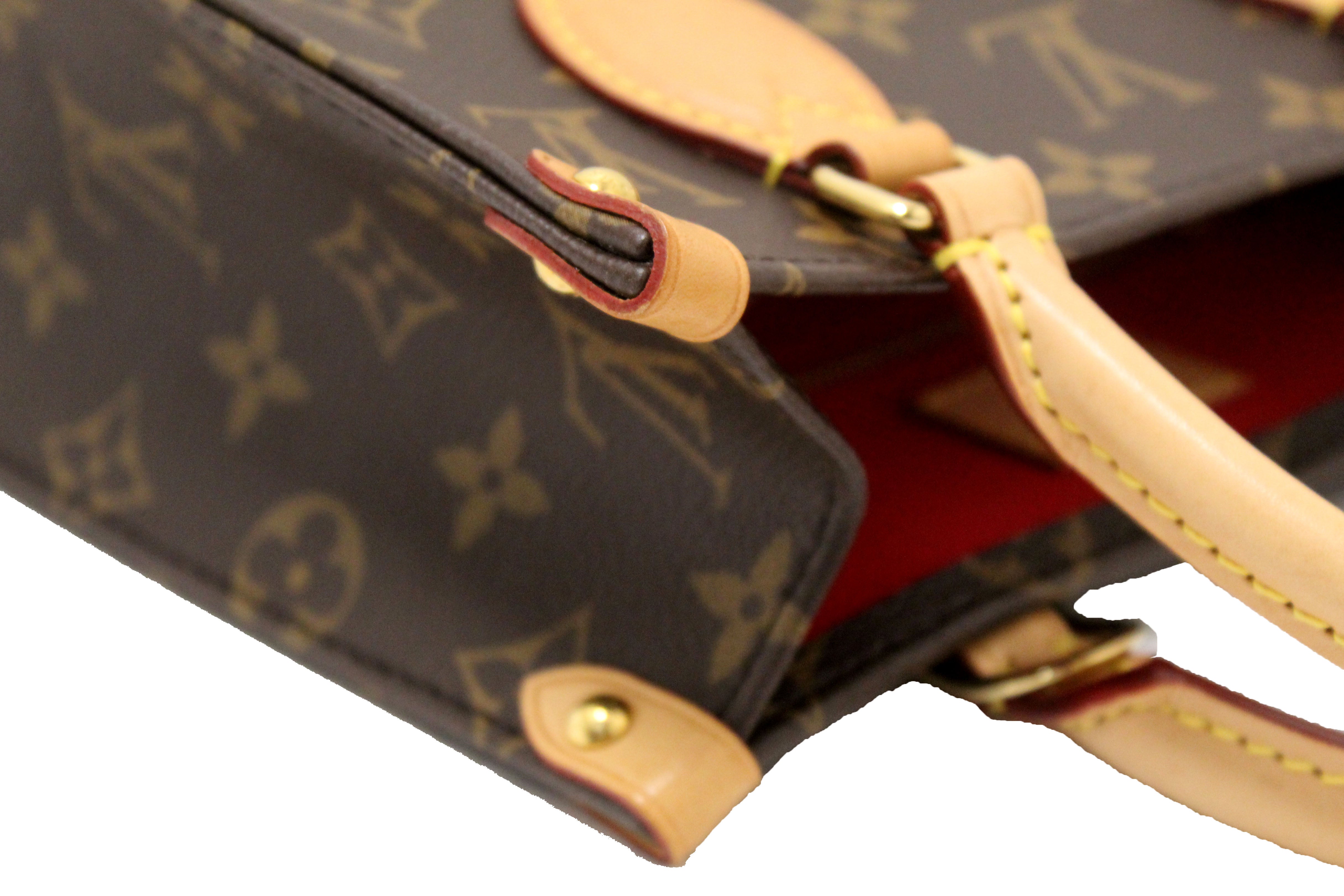Authentic Louis Vuitton Classic Monogram Canvas Sac Plat BB Handbag