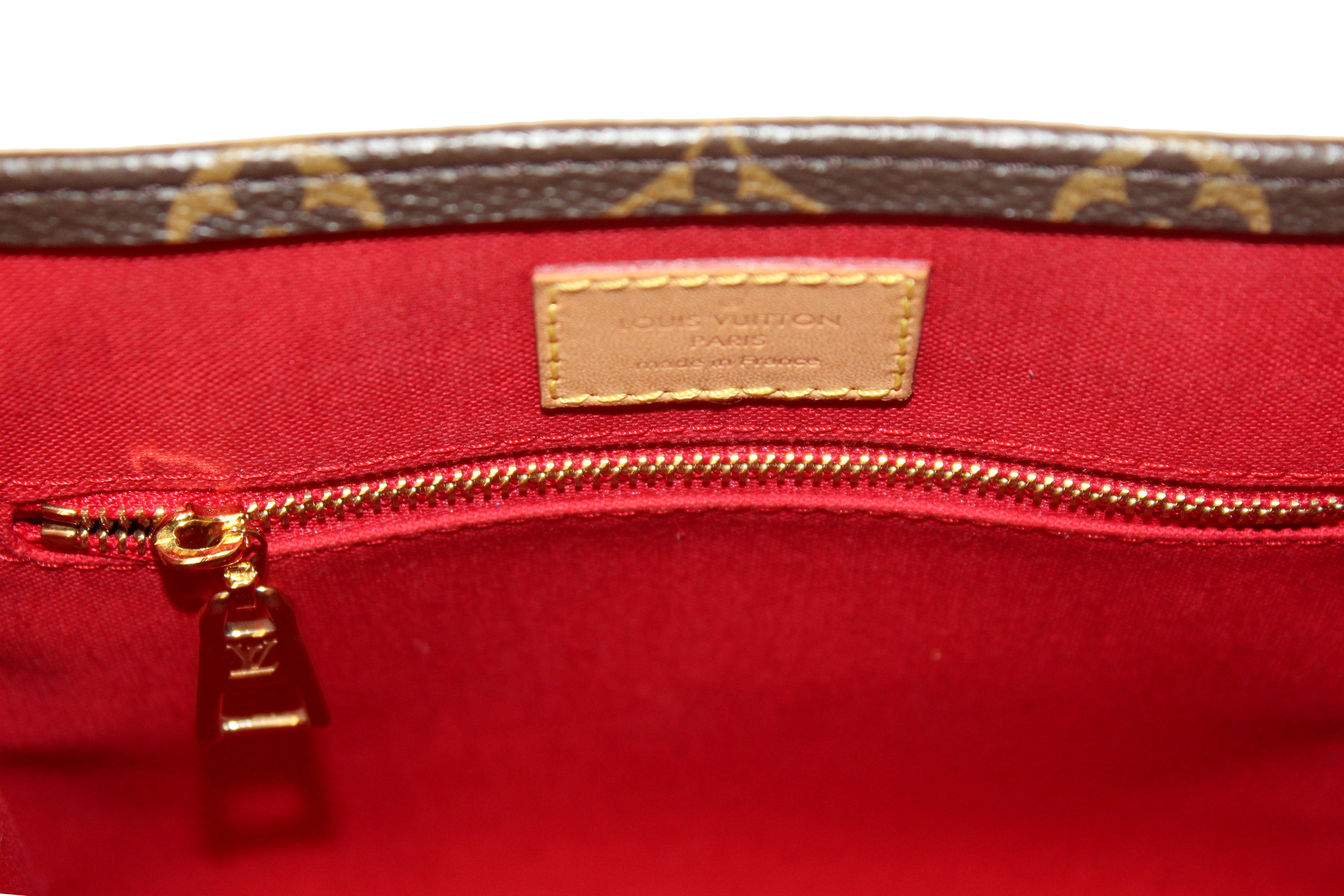 Authentic Louis Vuitton Classic Monogram Canvas Sac Plat BB Handbag
