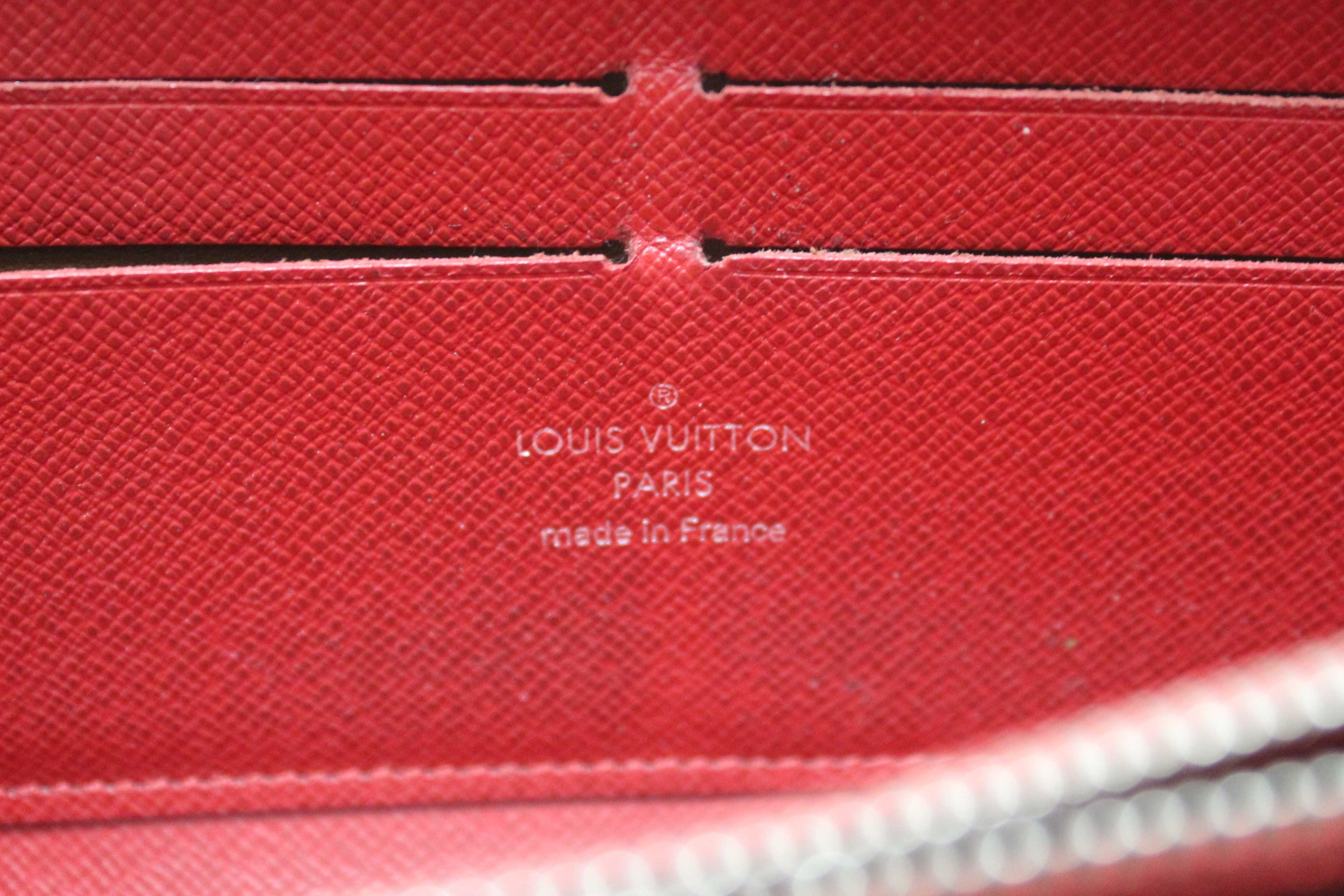 Authentic Louis Vuitton Red Epi Leather Zippy Long Wallet