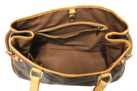 Authentic Louis Vuitton Classic Monogram Horizontal Batignolles Tote Shoulder Bag