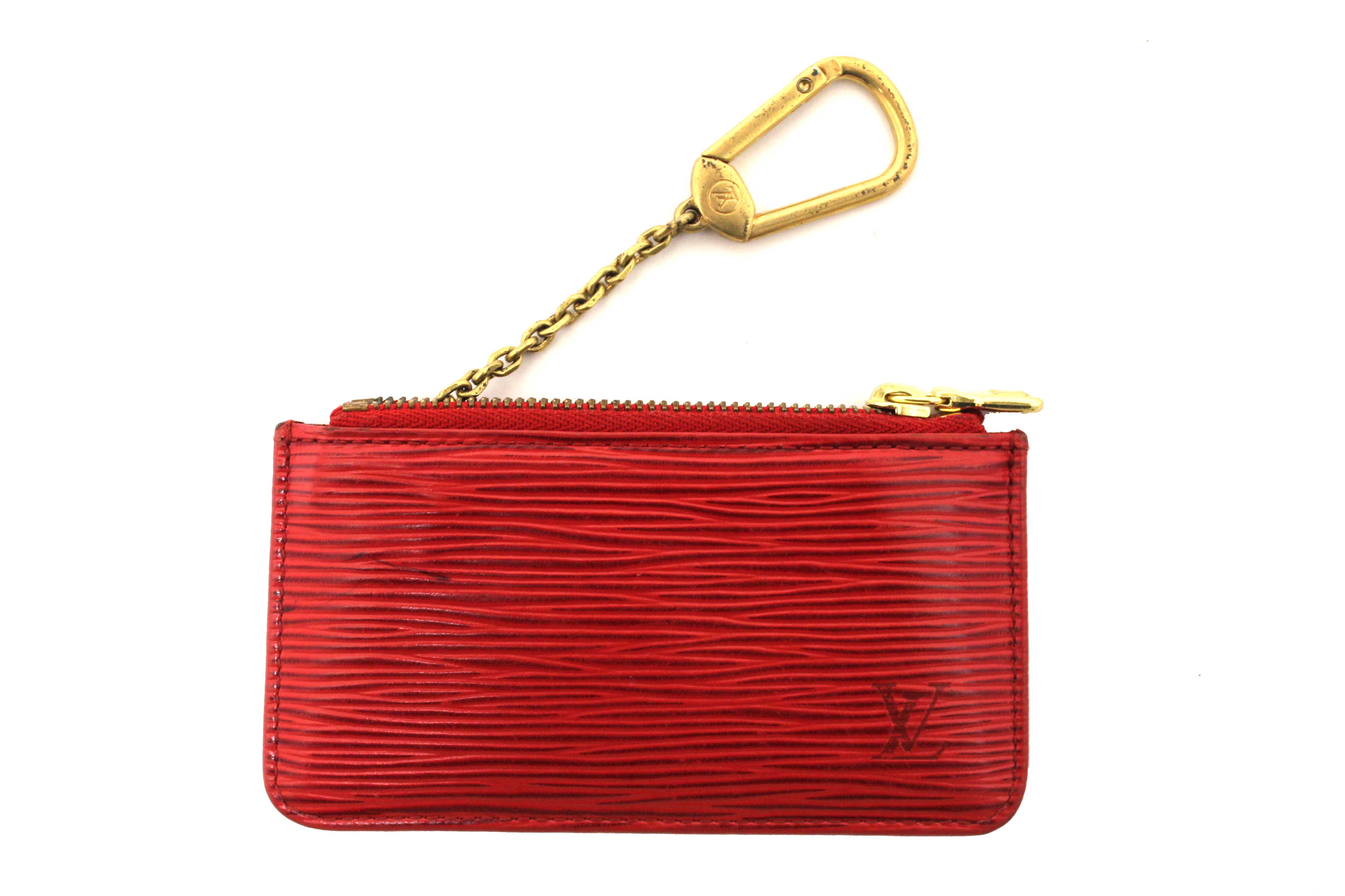 美品‼️ LOUIS VUITTON エピレザー ケース レッド LOUIS VUITTON（ルイ・ヴィトン） エピ カードケース 名刺入れ 二