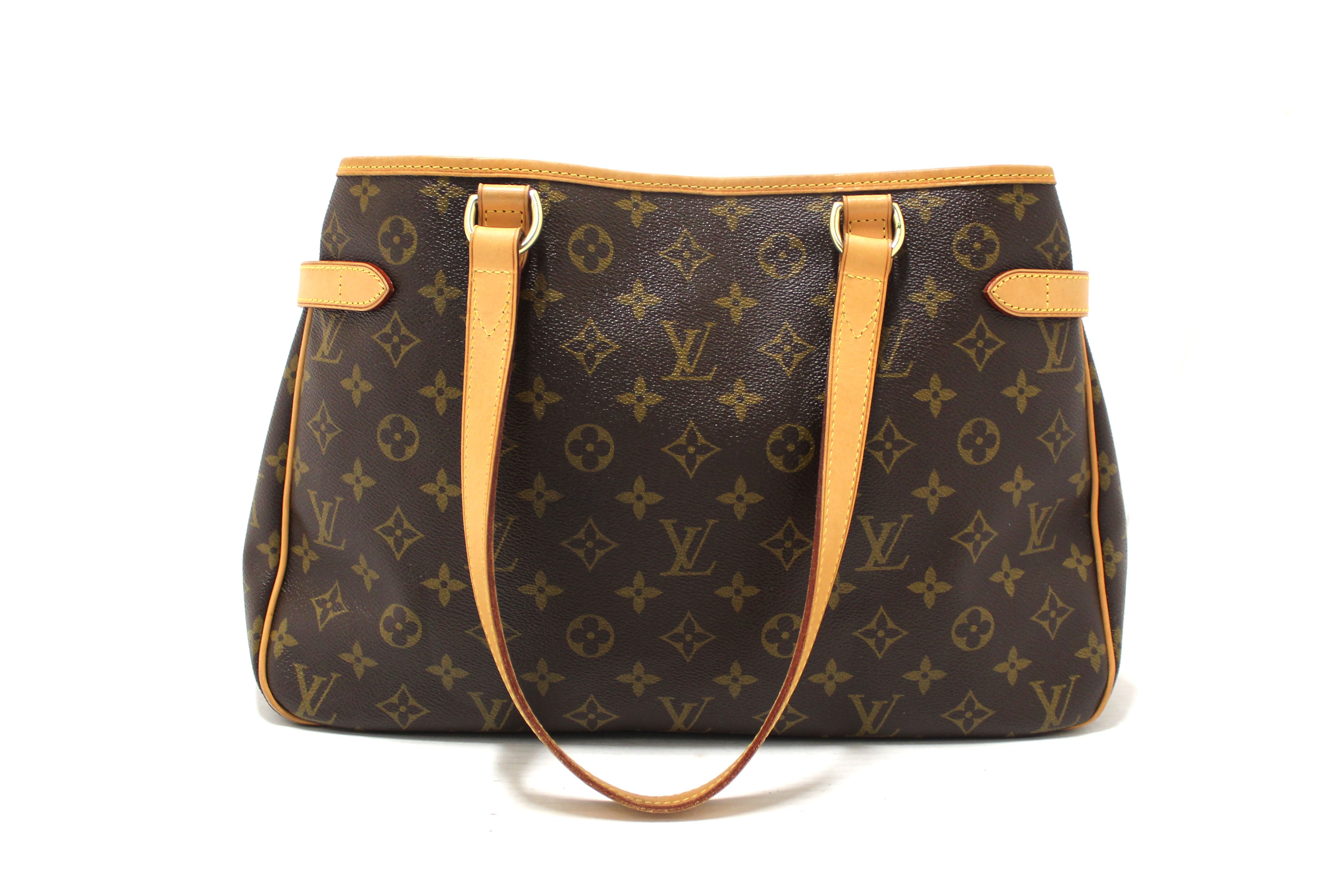 Authentic Louis Vuitton Classic Monogram Horizontal Batignolles Tote Shoulder Bag