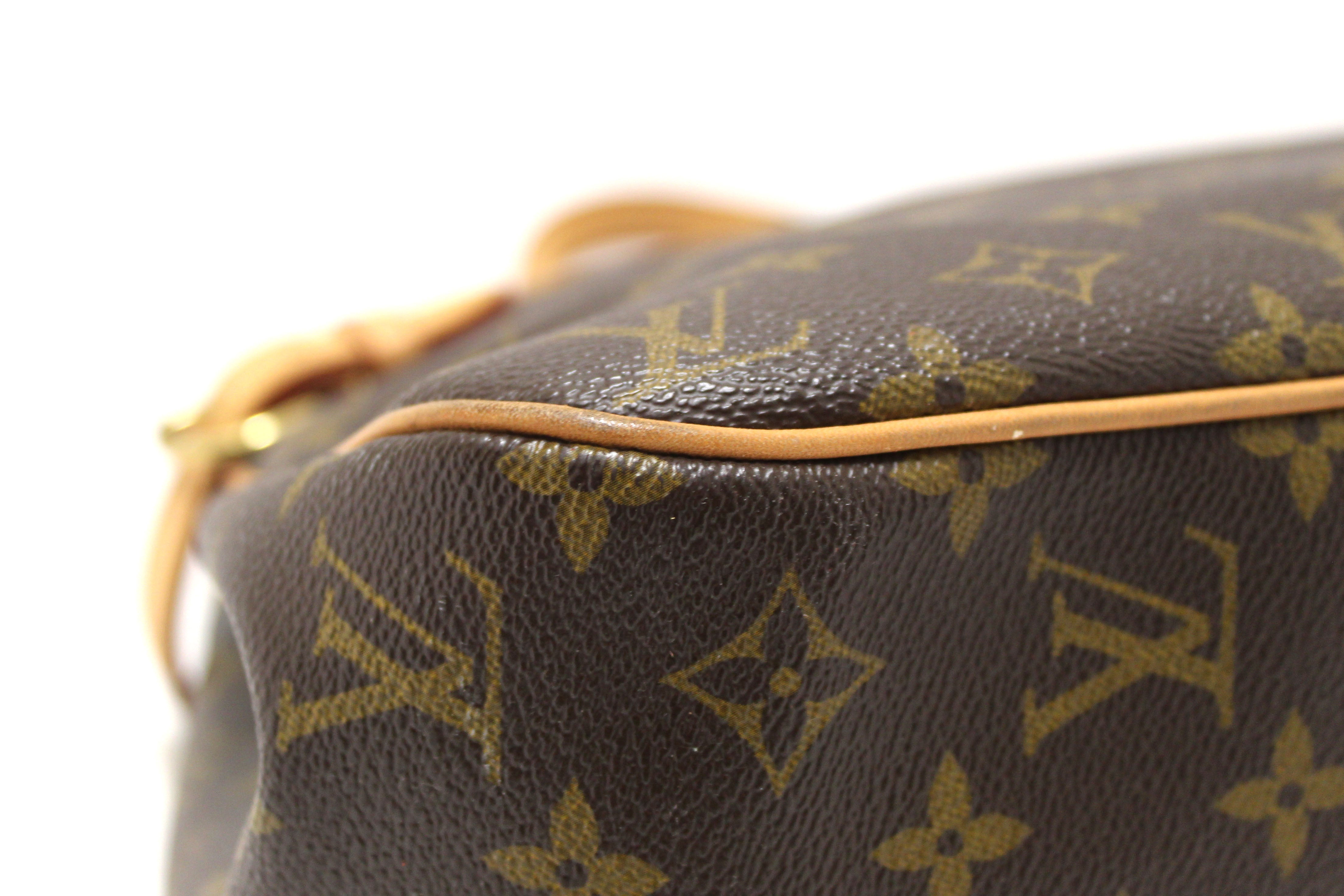 Authentic Louis Vuitton Classic Monogram Horizontal Batignolles Tote Shoulder Bag