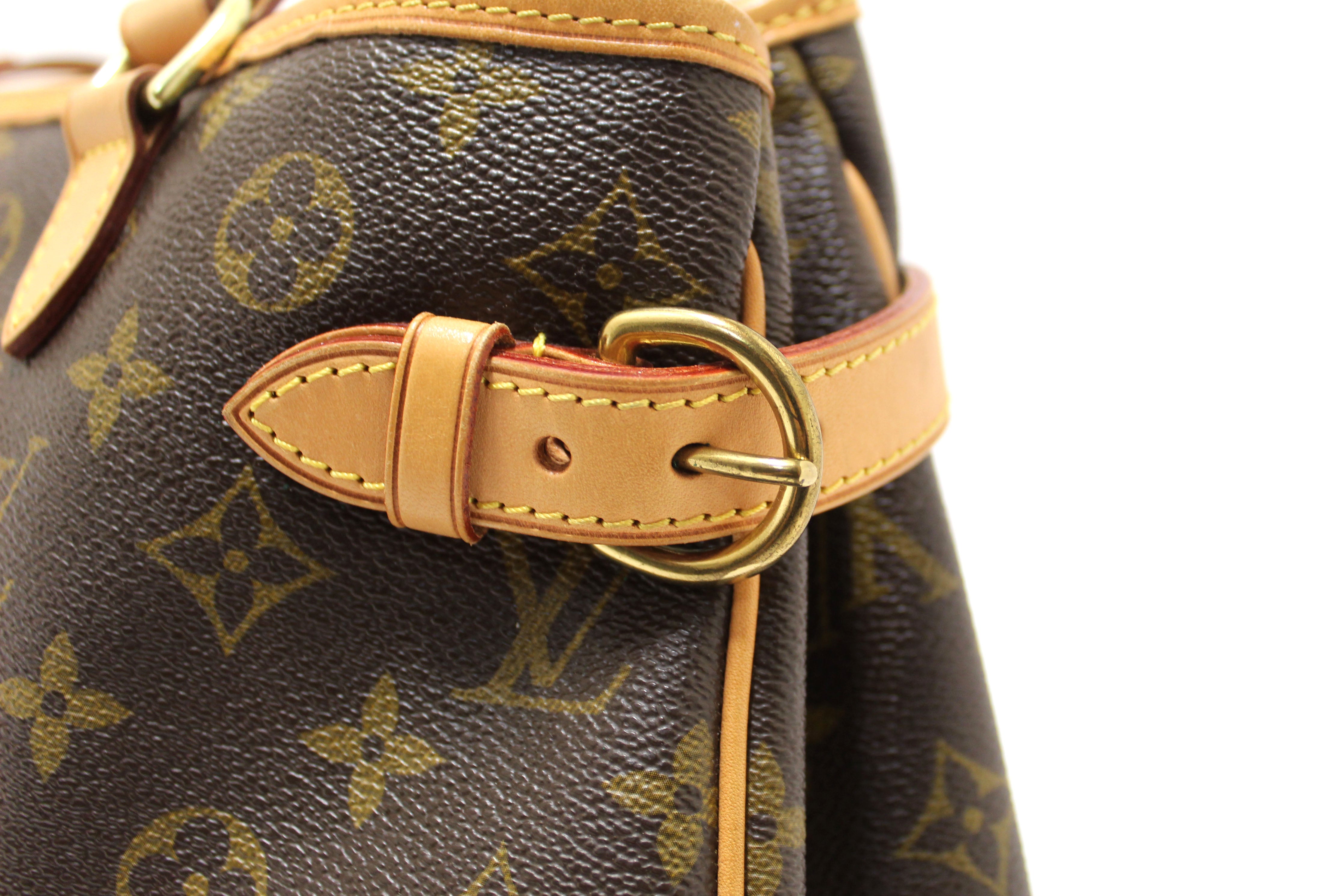 Authentic Louis Vuitton Classic Monogram Horizontal Batignolles Tote Shoulder Bag