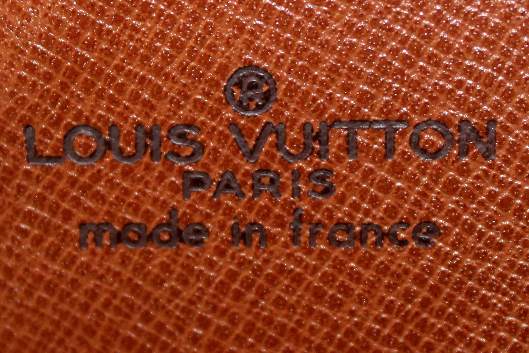 Authentic Louis Vuitton Vintage Classic Monogram Cartouchiere PM Messenger Bag