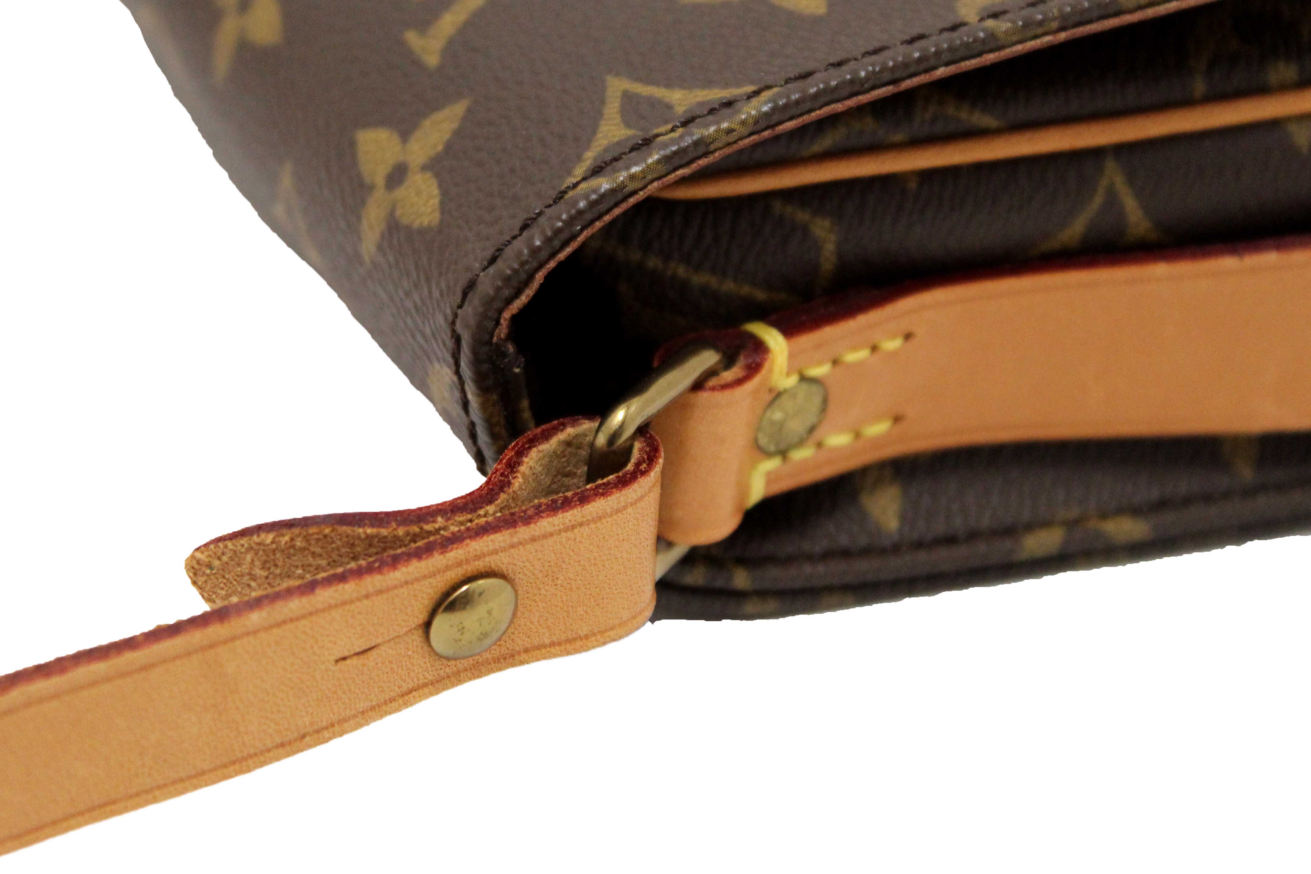 Authentic Louis Vuitton Vintage Classic Monogram Cartouchiere PM Messenger Bag