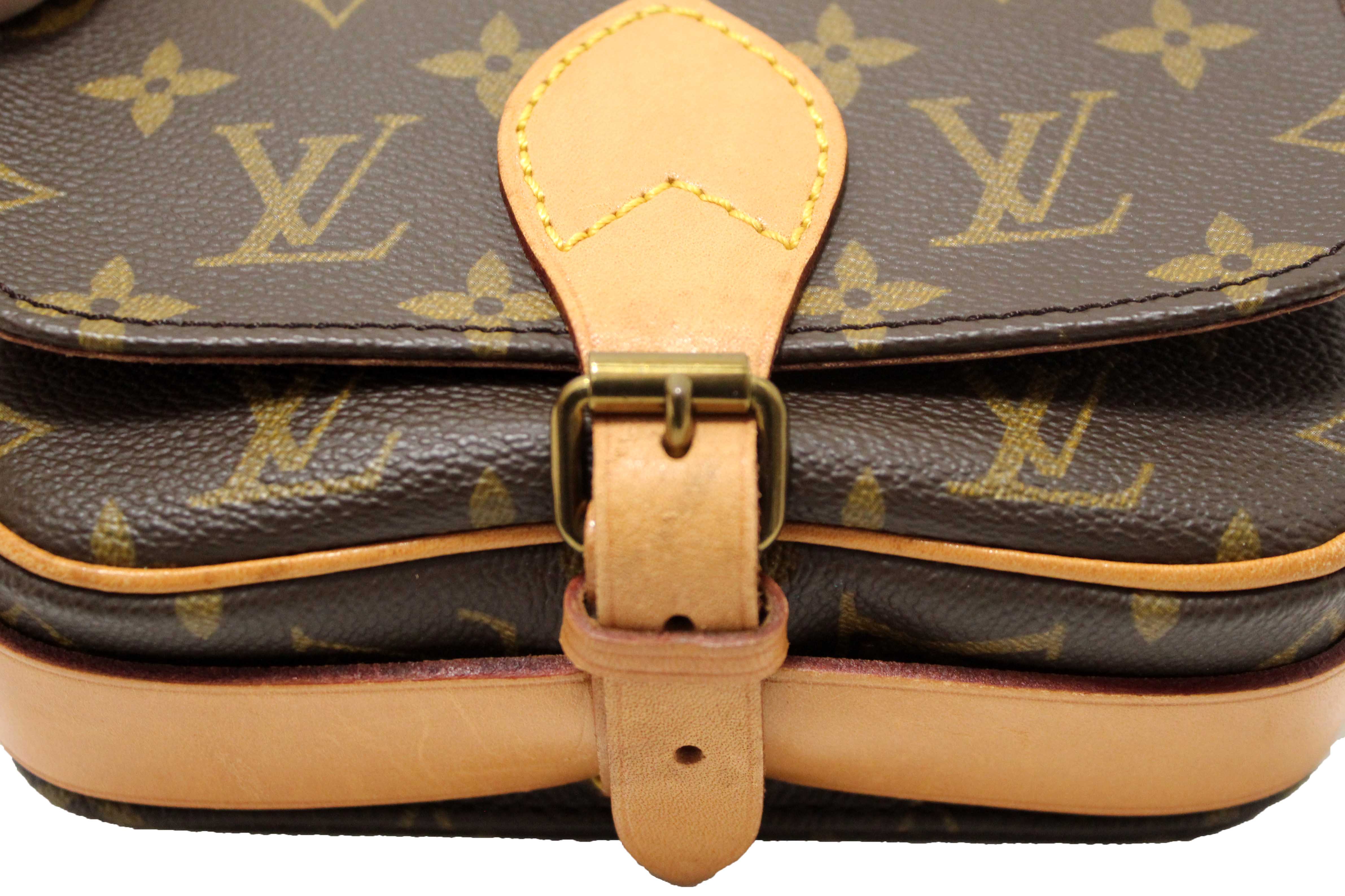 Authentic Louis Vuitton Vintage Classic Monogram Cartouchiere PM Messenger Bag