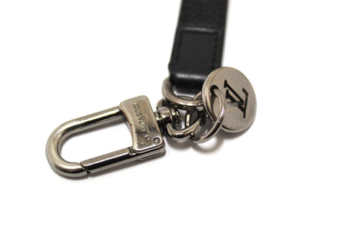 Authentic  Louis Vuitton Damier Graphite Dragonne Bag Charm & Key Holder