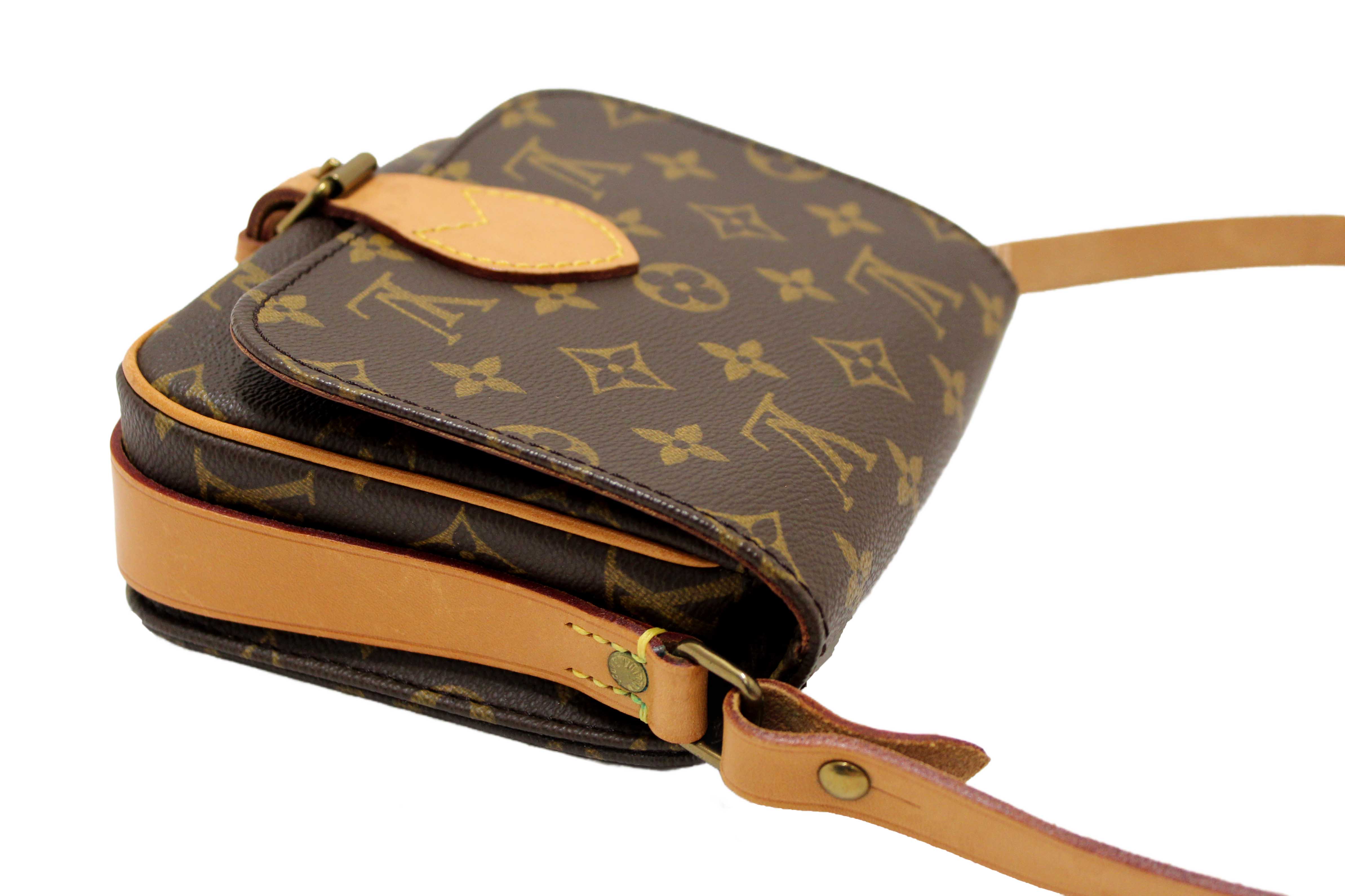 Authentic Louis Vuitton Vintage Classic Monogram Cartouchiere PM Messenger Bag