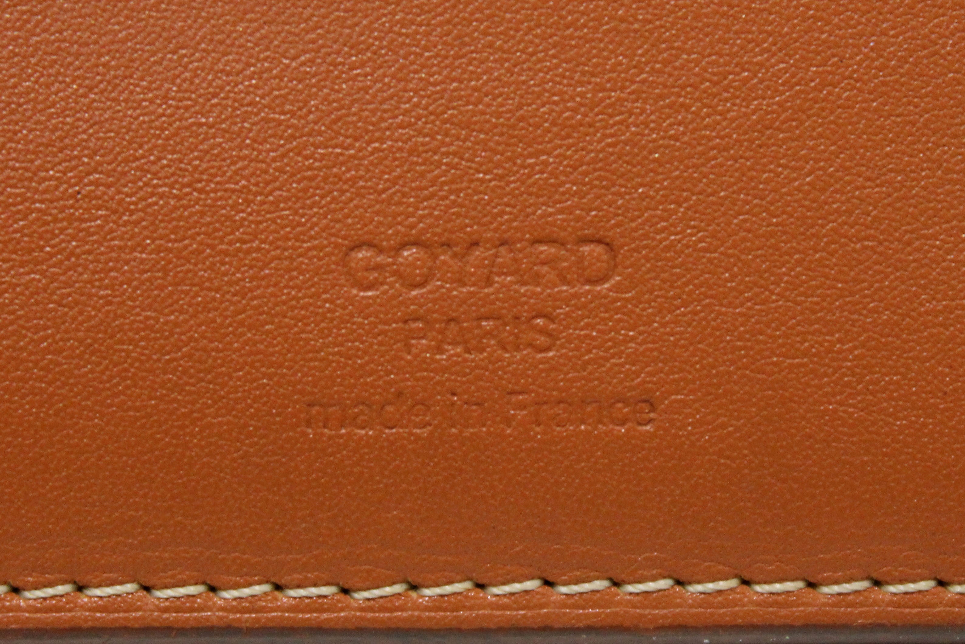 Goyard Orange Goyardine Coated Canvas Bifold Wallet Goyard