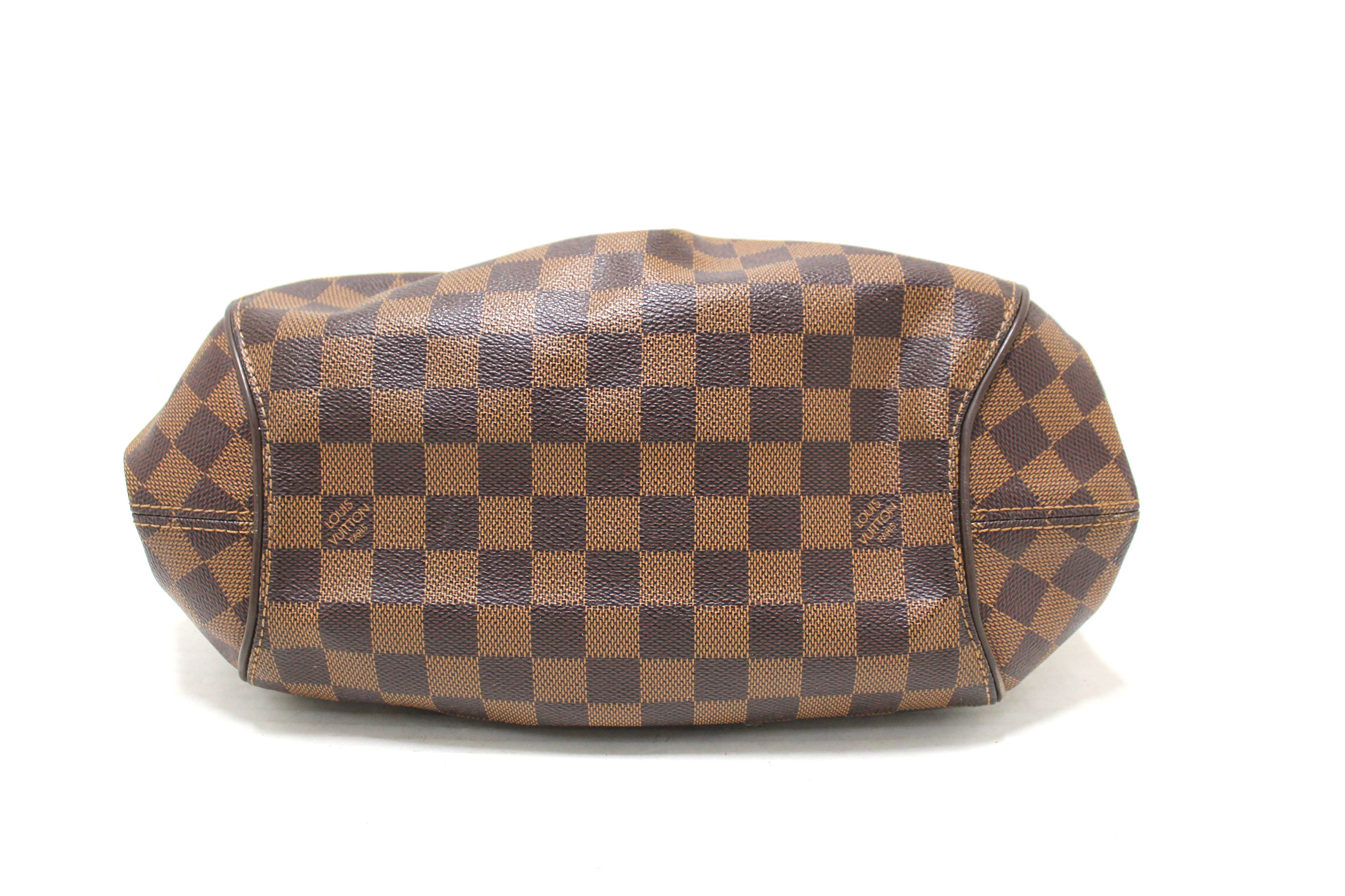Authentic Louis Vuitton Damier Ebene Sistina MM Shoulder Bag