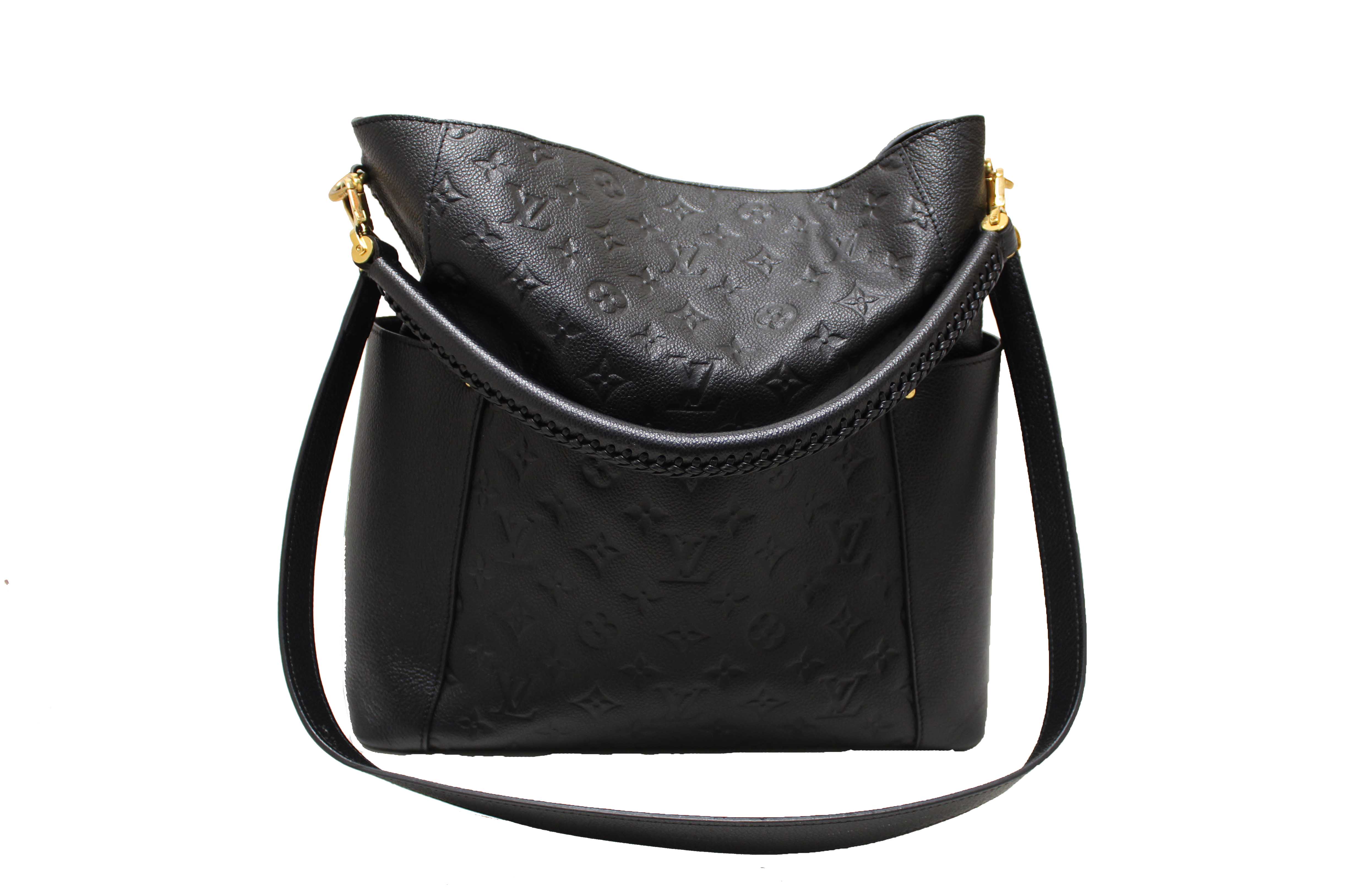 Authentic Louis Vuitton Black Monogram Empreinte Bagatelle Bag