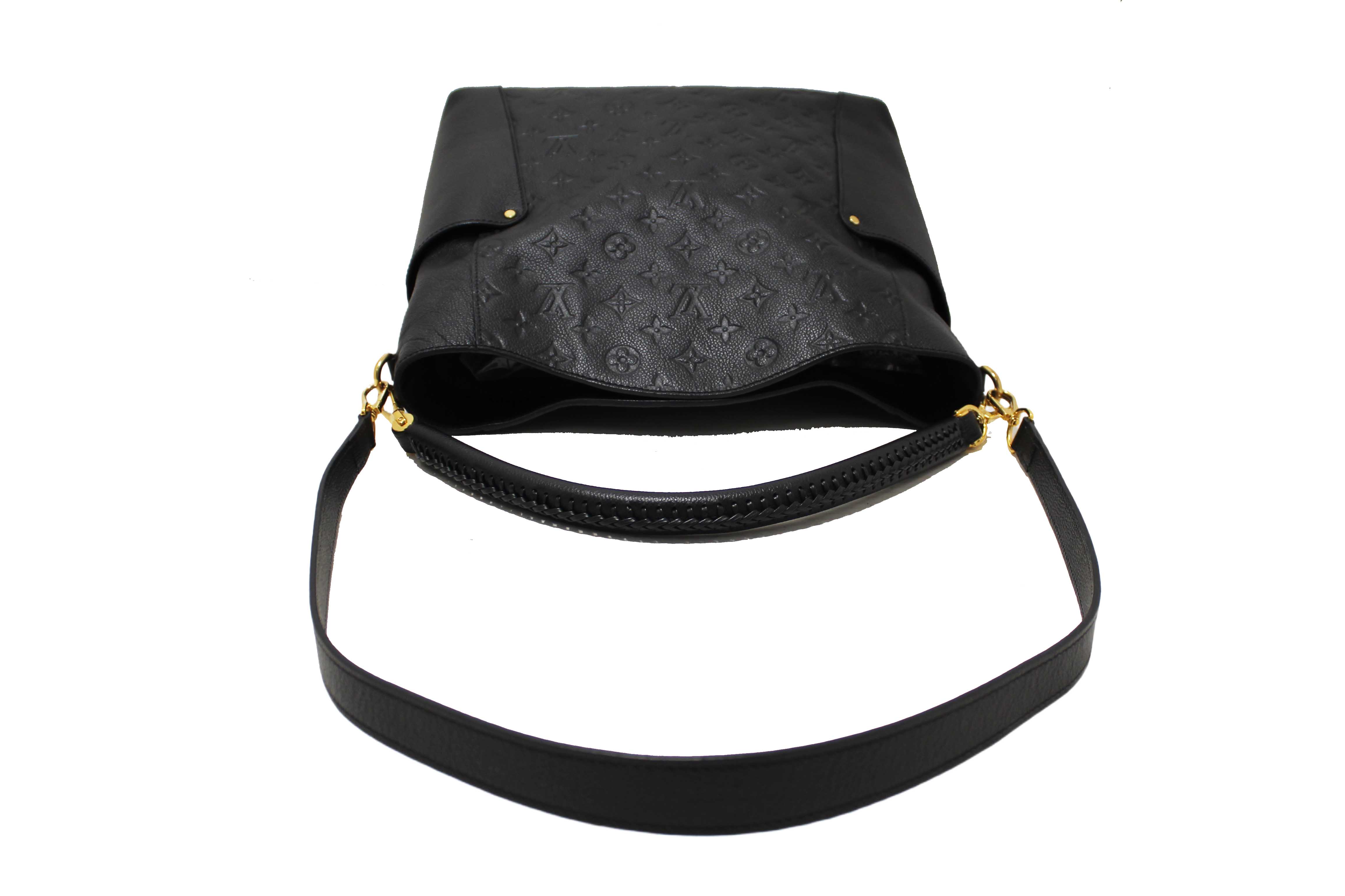 Authentic Louis Vuitton Black Monogram Empreinte Bagatelle Bag