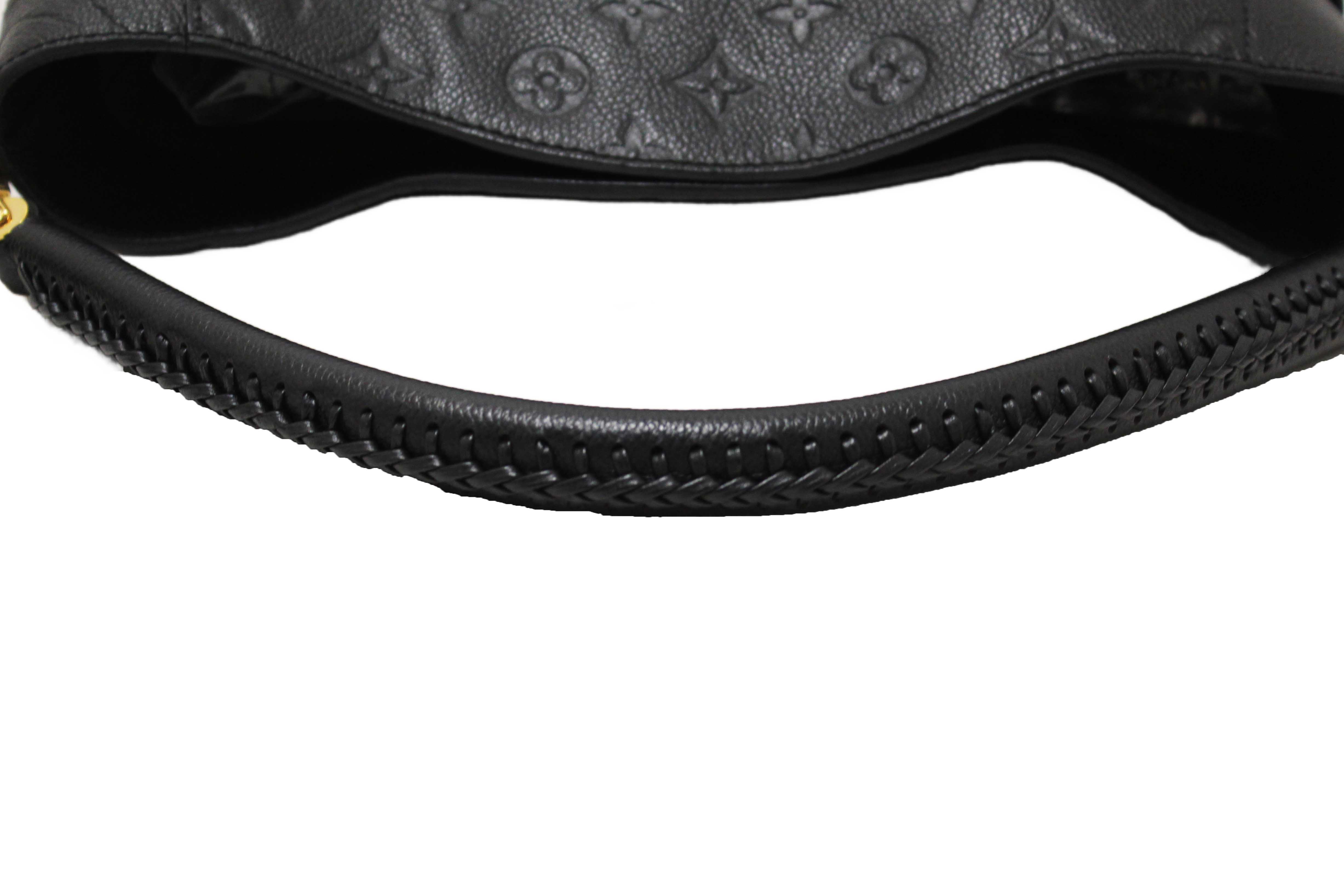 Authentic Louis Vuitton Black Monogram Empreinte Bagatelle Bag