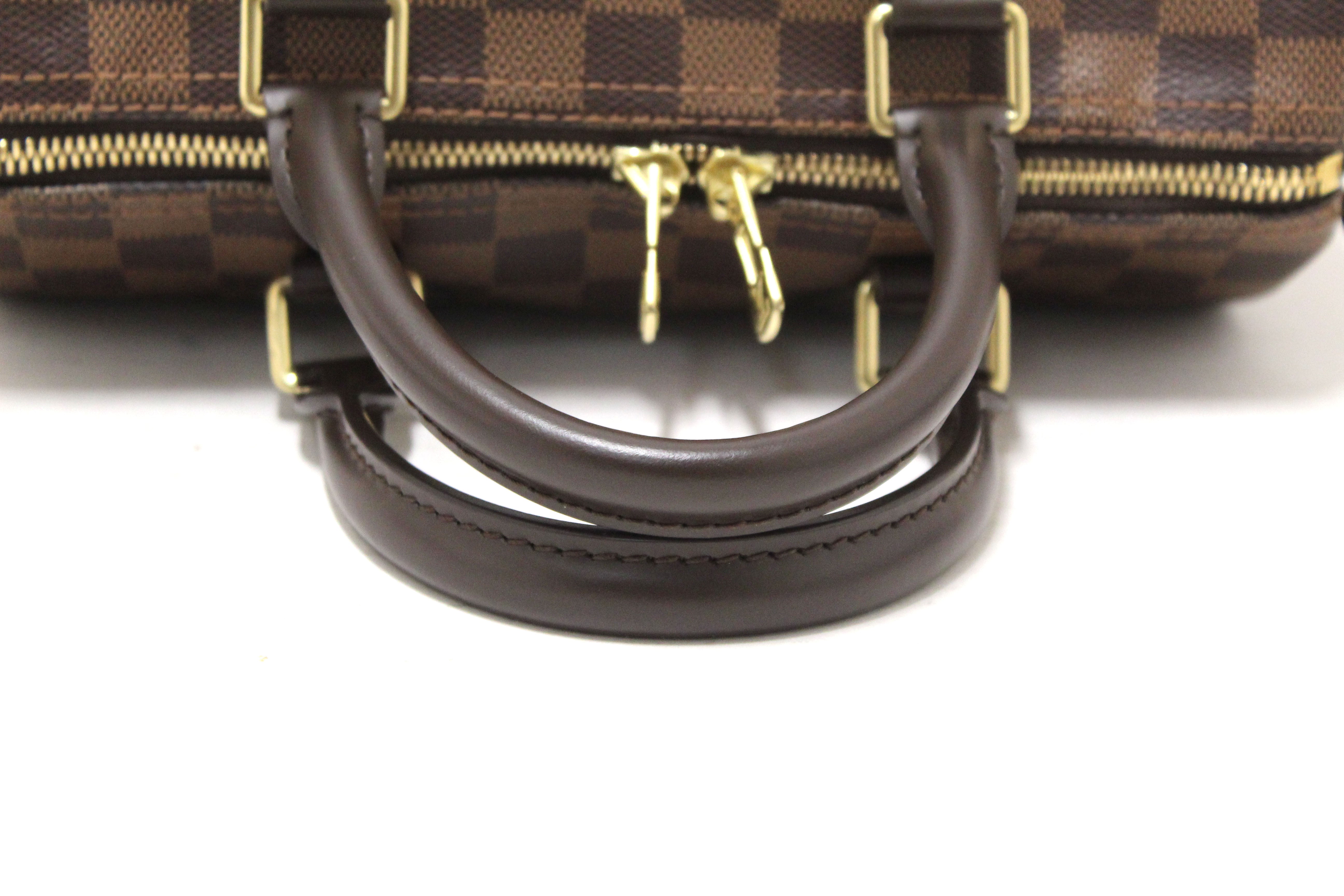 Authentic Louis Vuitton Damier Ebene Speedy 25 Bandouliere Bag