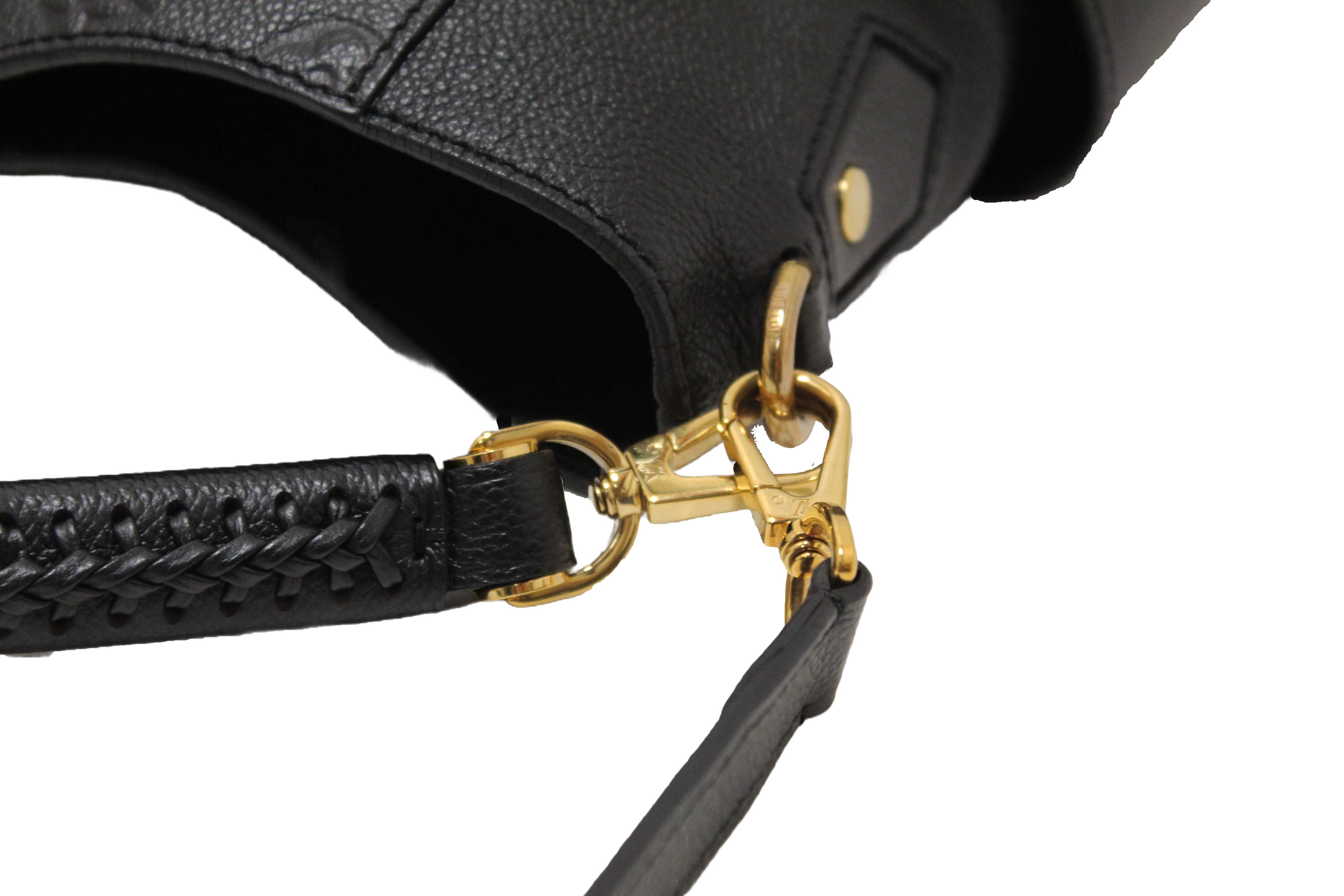 Authentic Louis Vuitton Black Monogram Empreinte Bagatelle Bag