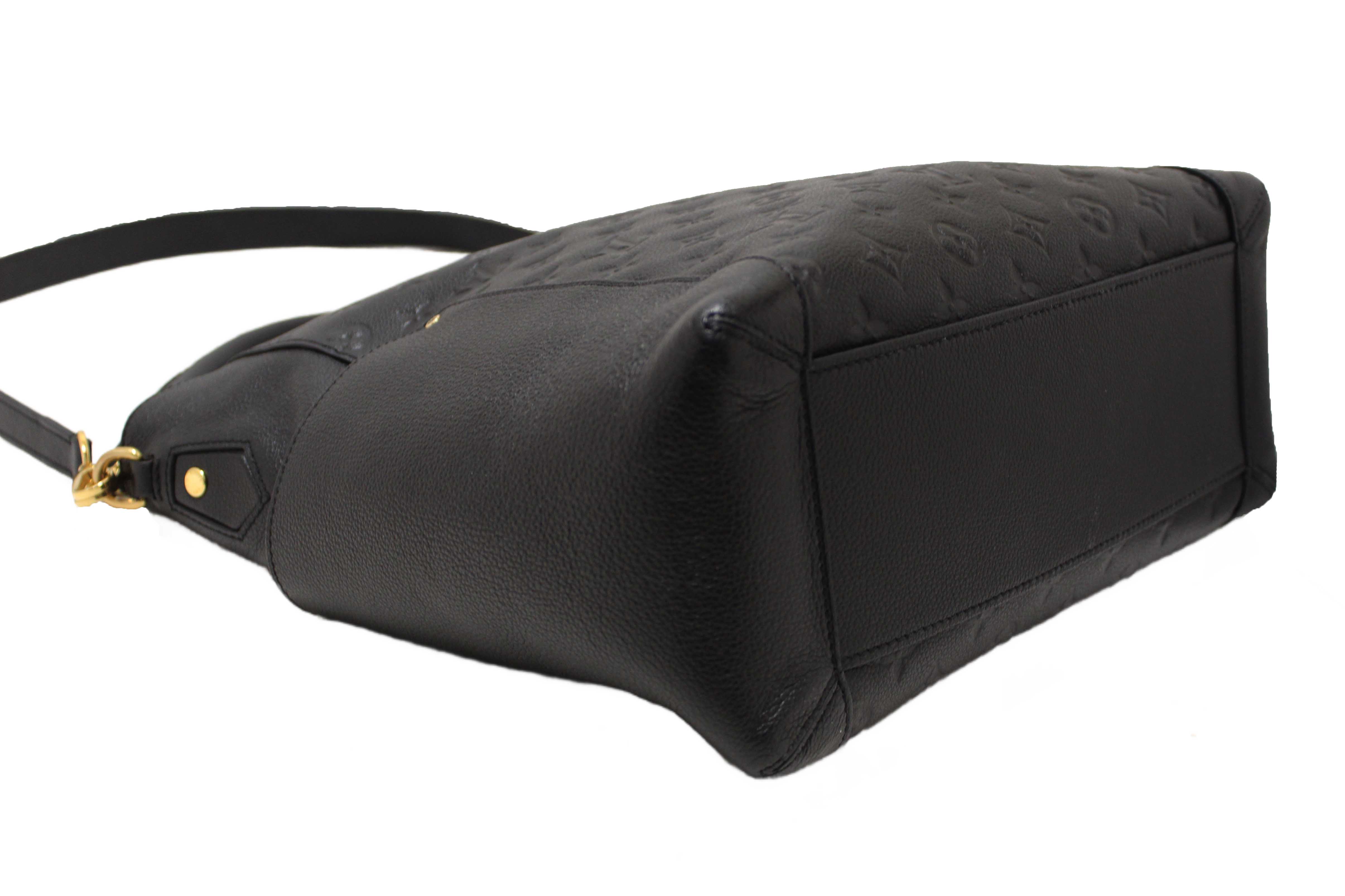 Authentic Louis Vuitton Black Monogram Empreinte Bagatelle Bag