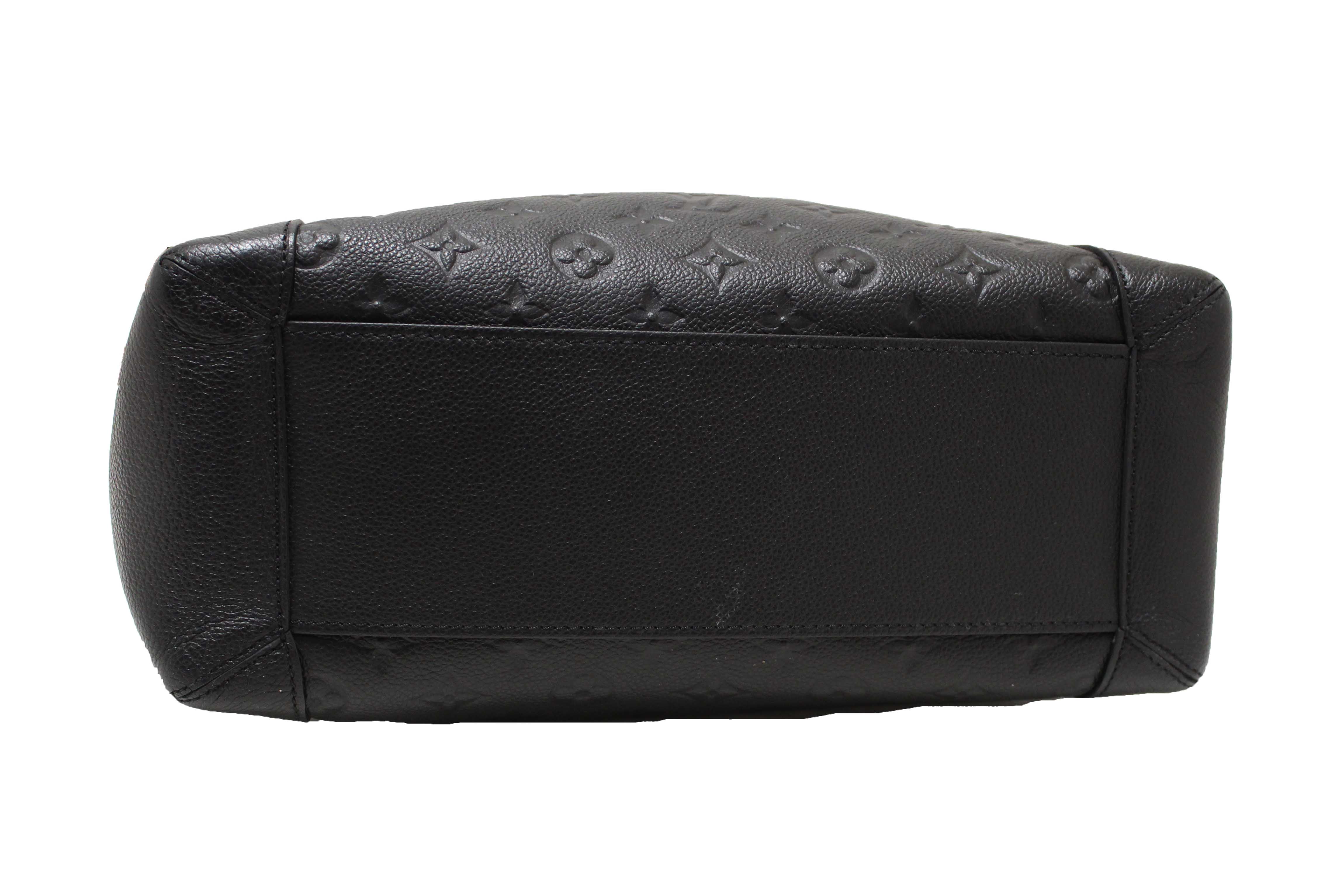 Authentic Louis Vuitton Black Monogram Empreinte Bagatelle Bag