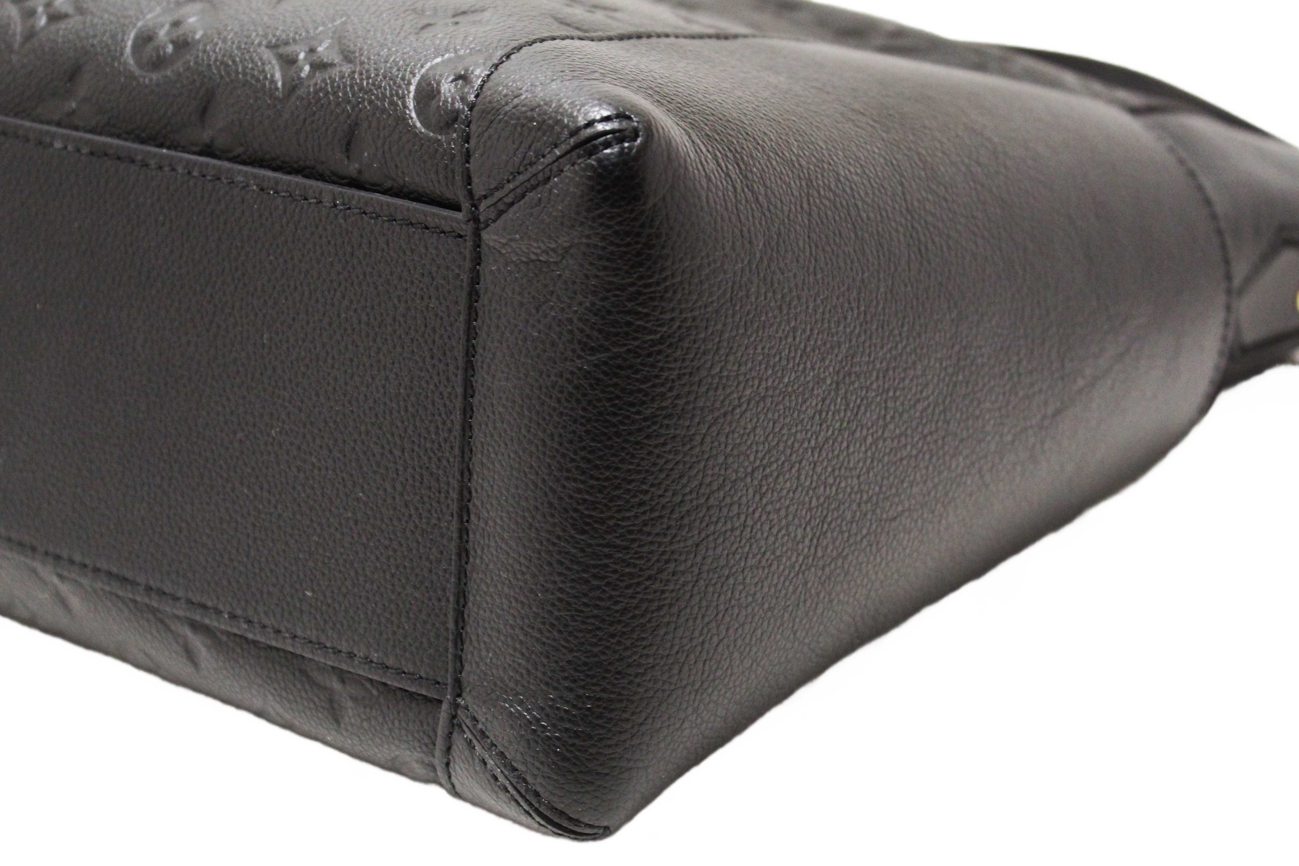 Authentic Louis Vuitton Black Monogram Empreinte Bagatelle Bag