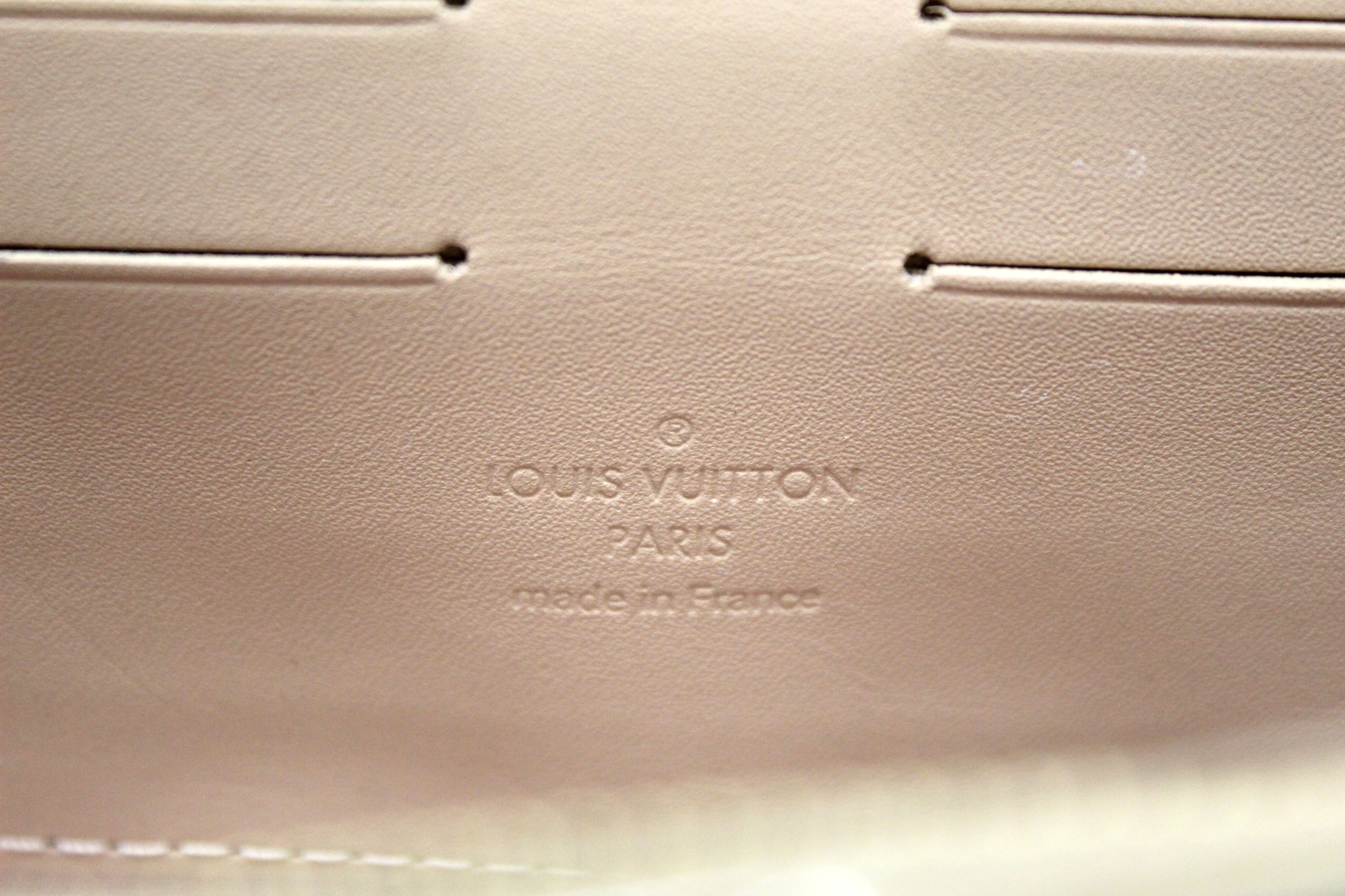 Authentic Louis Vuitton Vernis Monogram Beige Sunset Boulevard Clutch Shoulder Bag