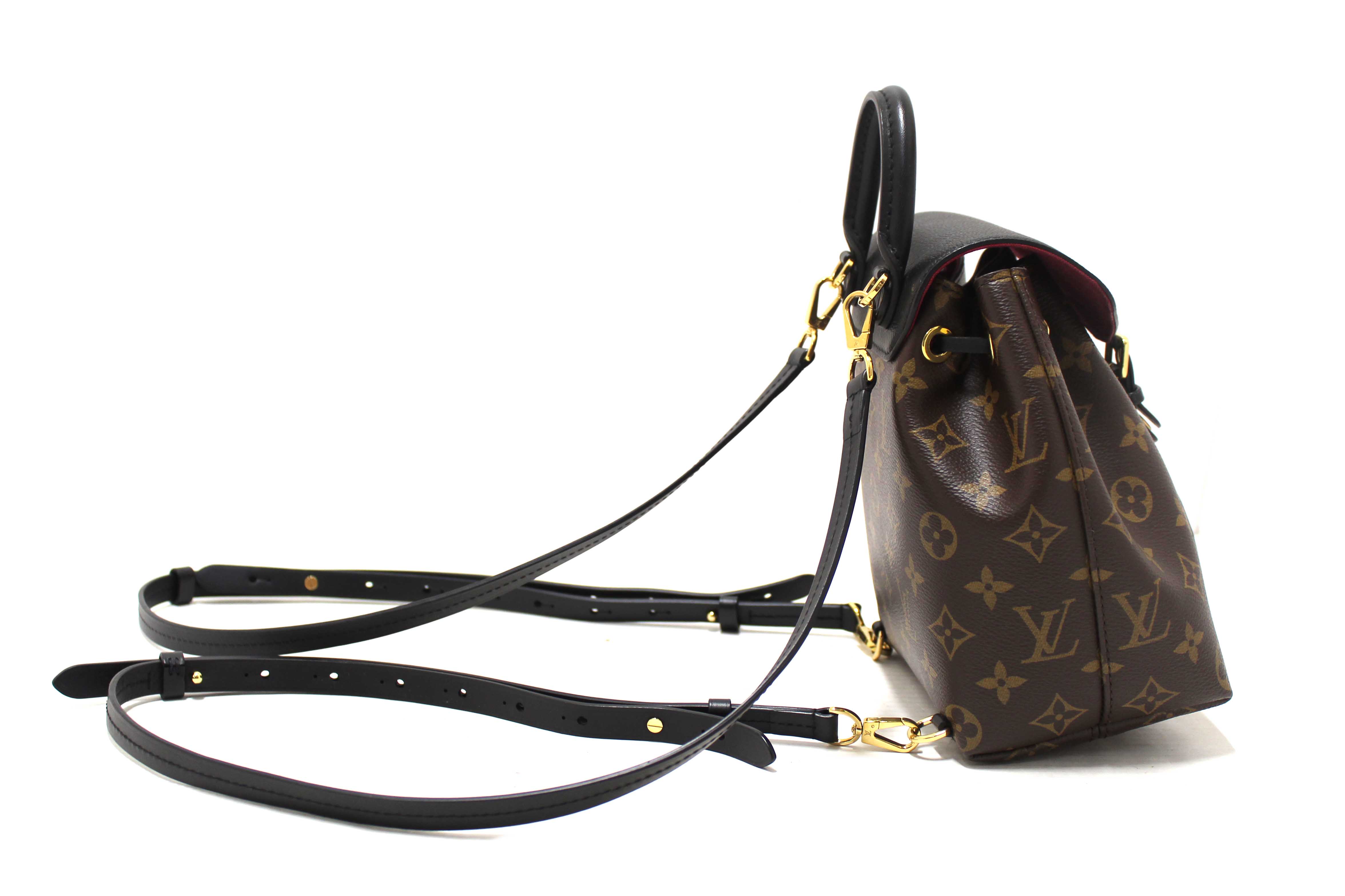 Authentic Louis Vuitton Classic Monogram Canvas Montsouris BB Backpack Bag