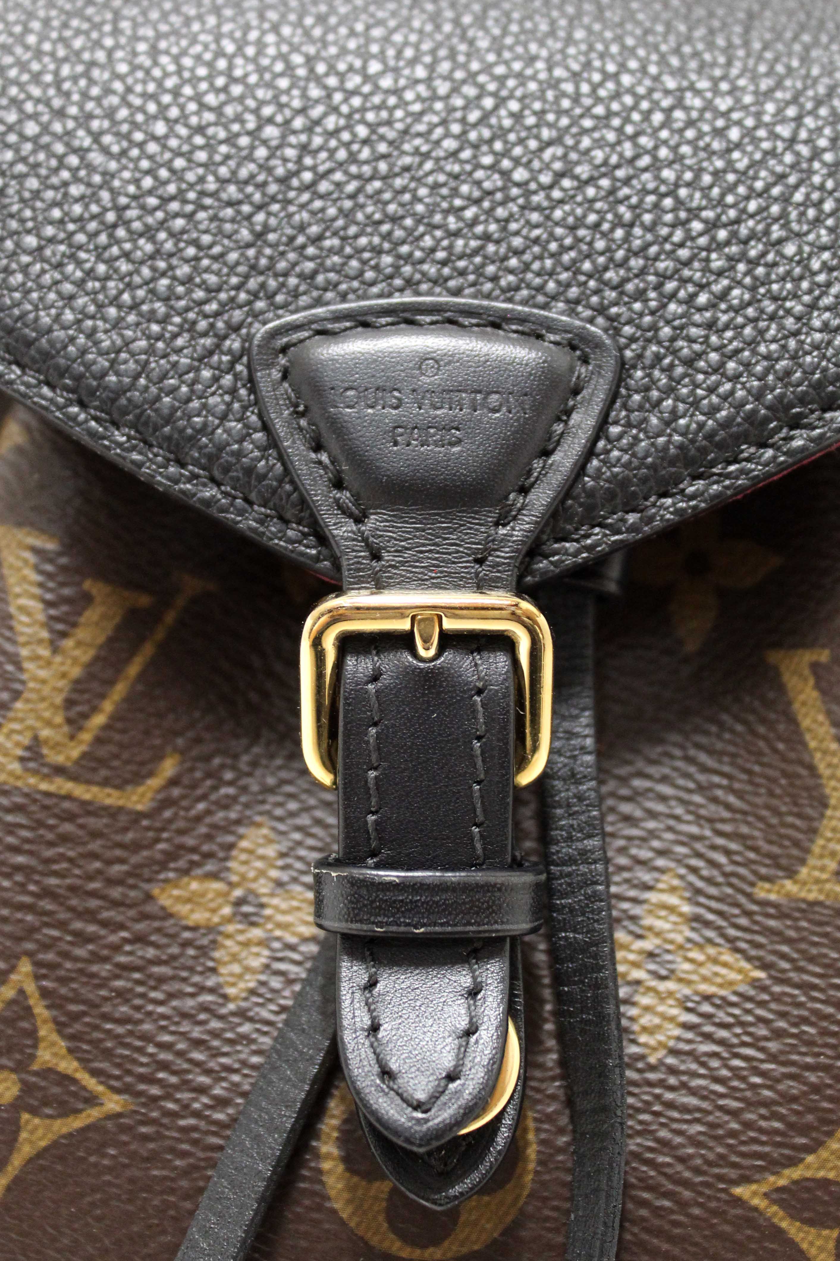 Authentic Louis Vuitton Classic Monogram Canvas Montsouris BB Backpack Bag