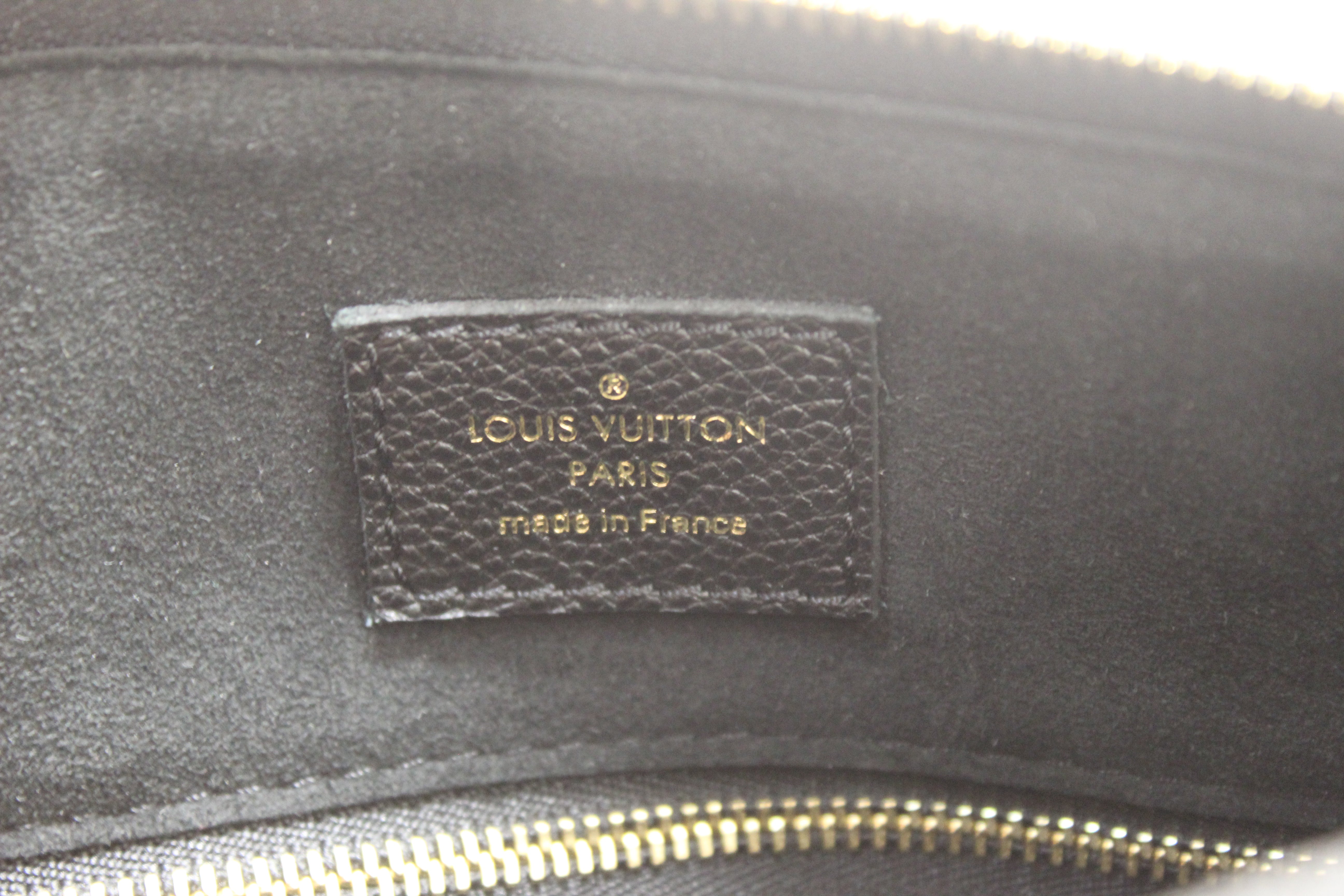 Authentic Louis Vuitton Black Empreinte Speedy 25 Bandouliere Crossbody Bag