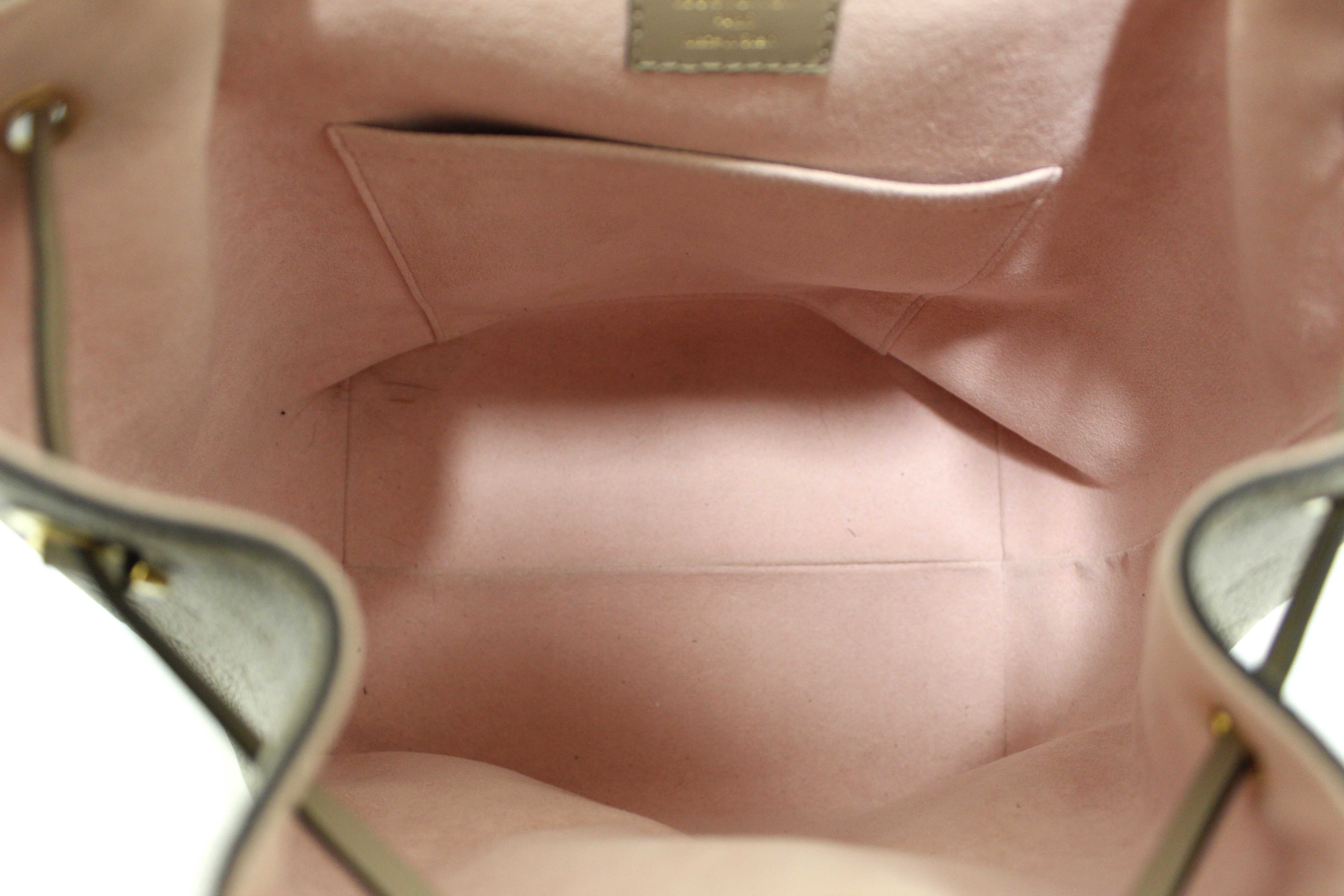 Authentic Louis Vuitton Turtledove Monogram Empreinte Montsouris Backpack
