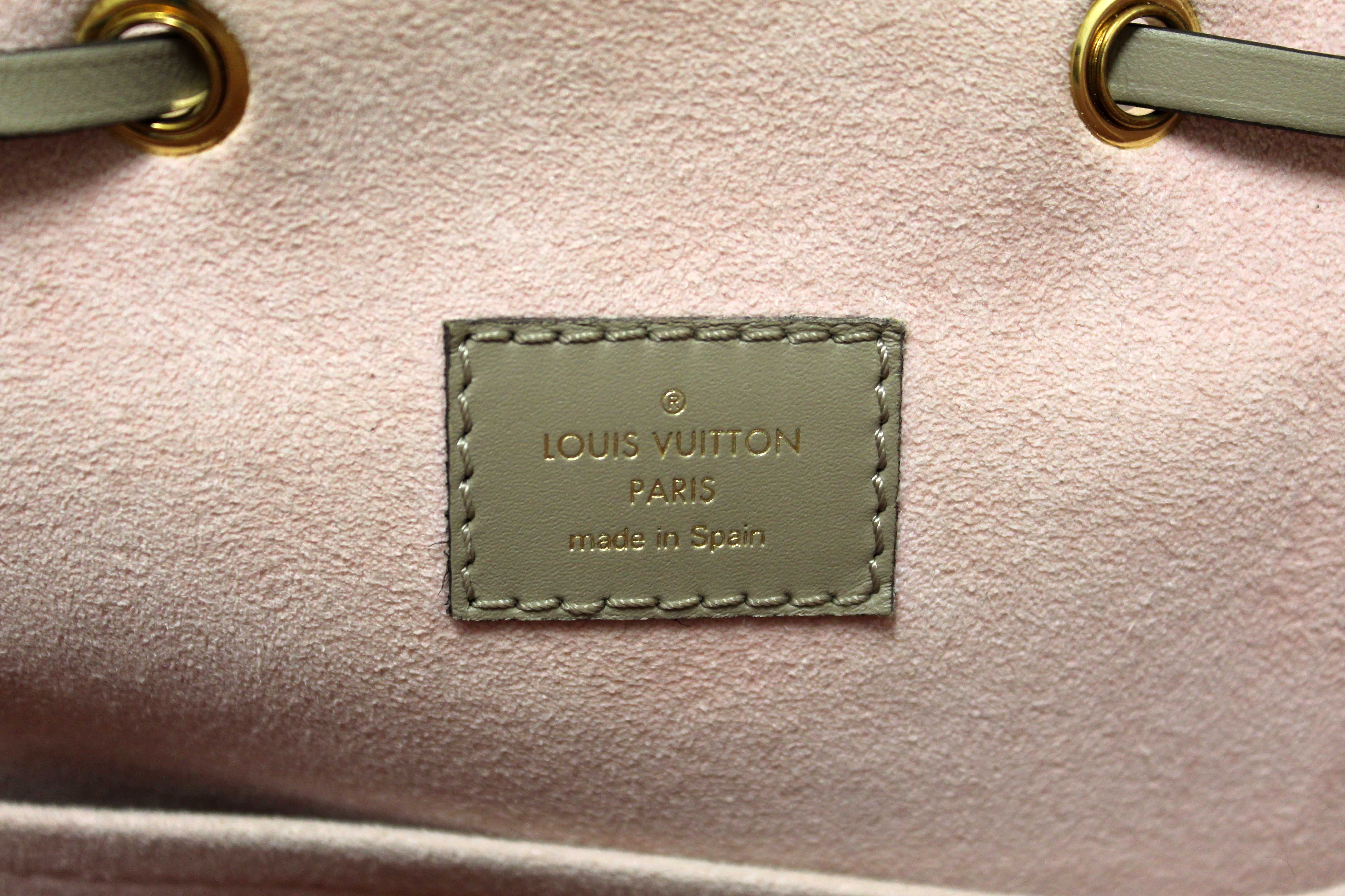 Authentic Louis Vuitton Turtledove Monogram Empreinte Montsouris Backpack