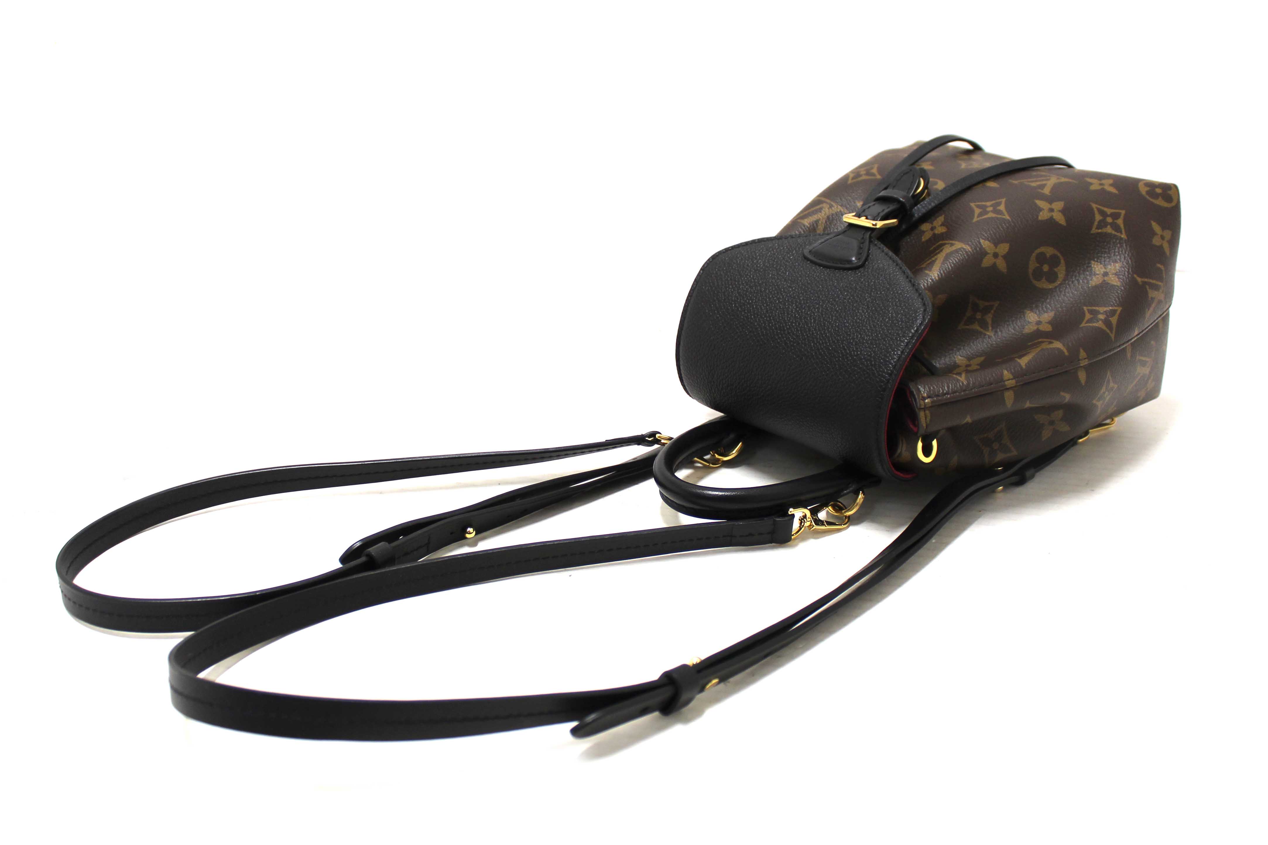 Authentic Louis Vuitton Classic Monogram Canvas Montsouris BB Backpack Bag