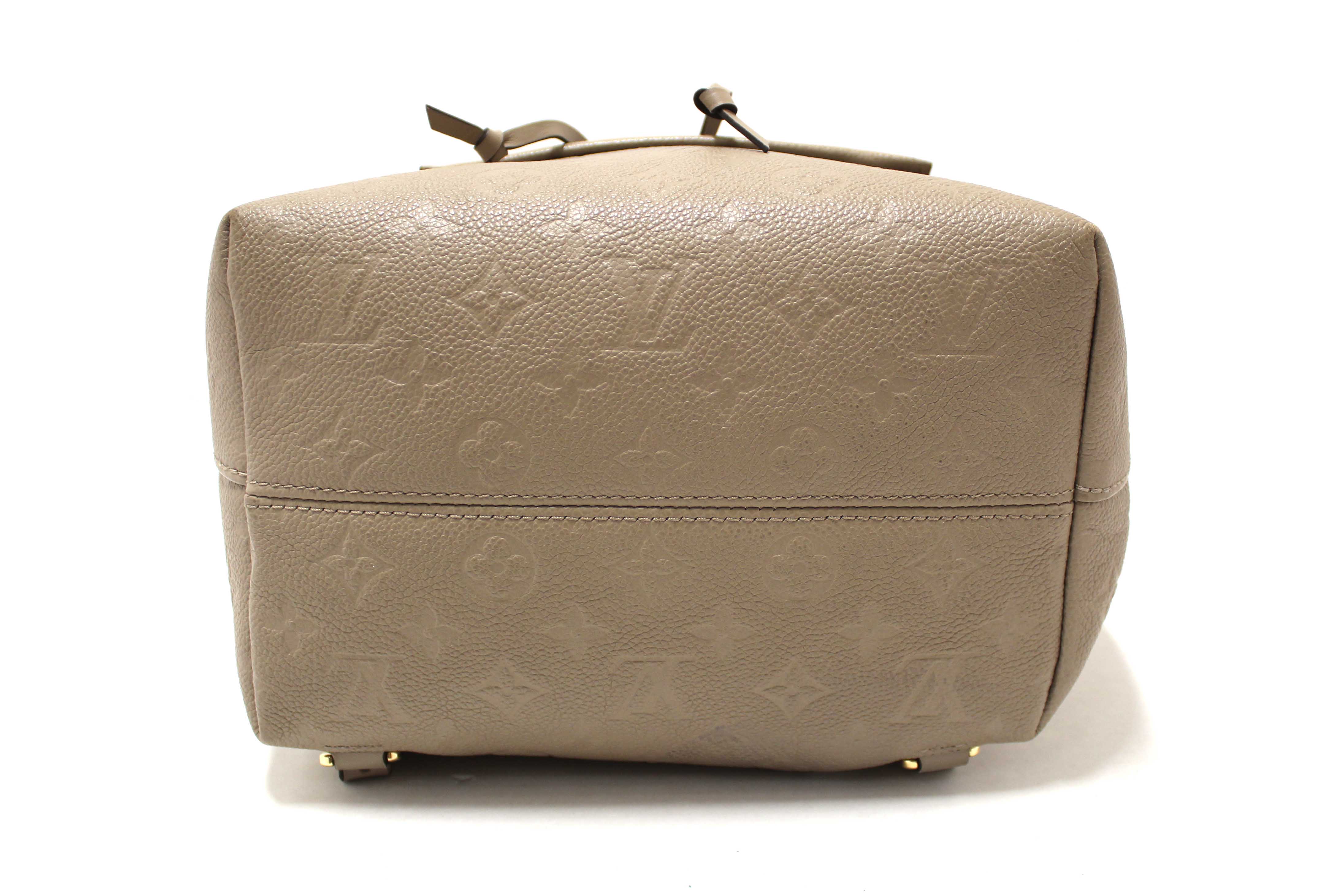 Authentic Louis Vuitton Turtledove Monogram Empreinte Montsouris Backpack