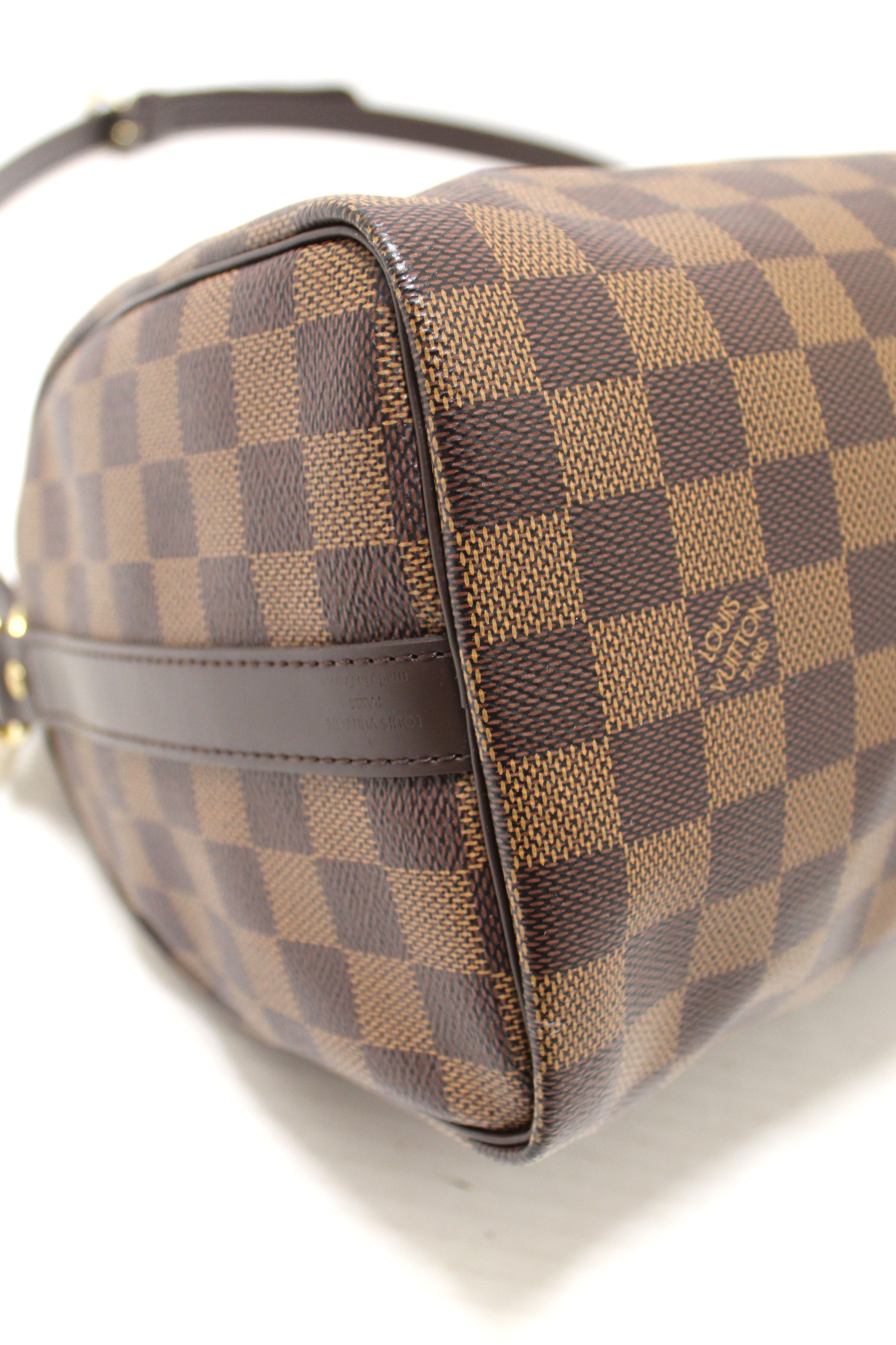 Authentic Louis Vuitton Damier Ebene Speedy 25 Bandouliere Bag