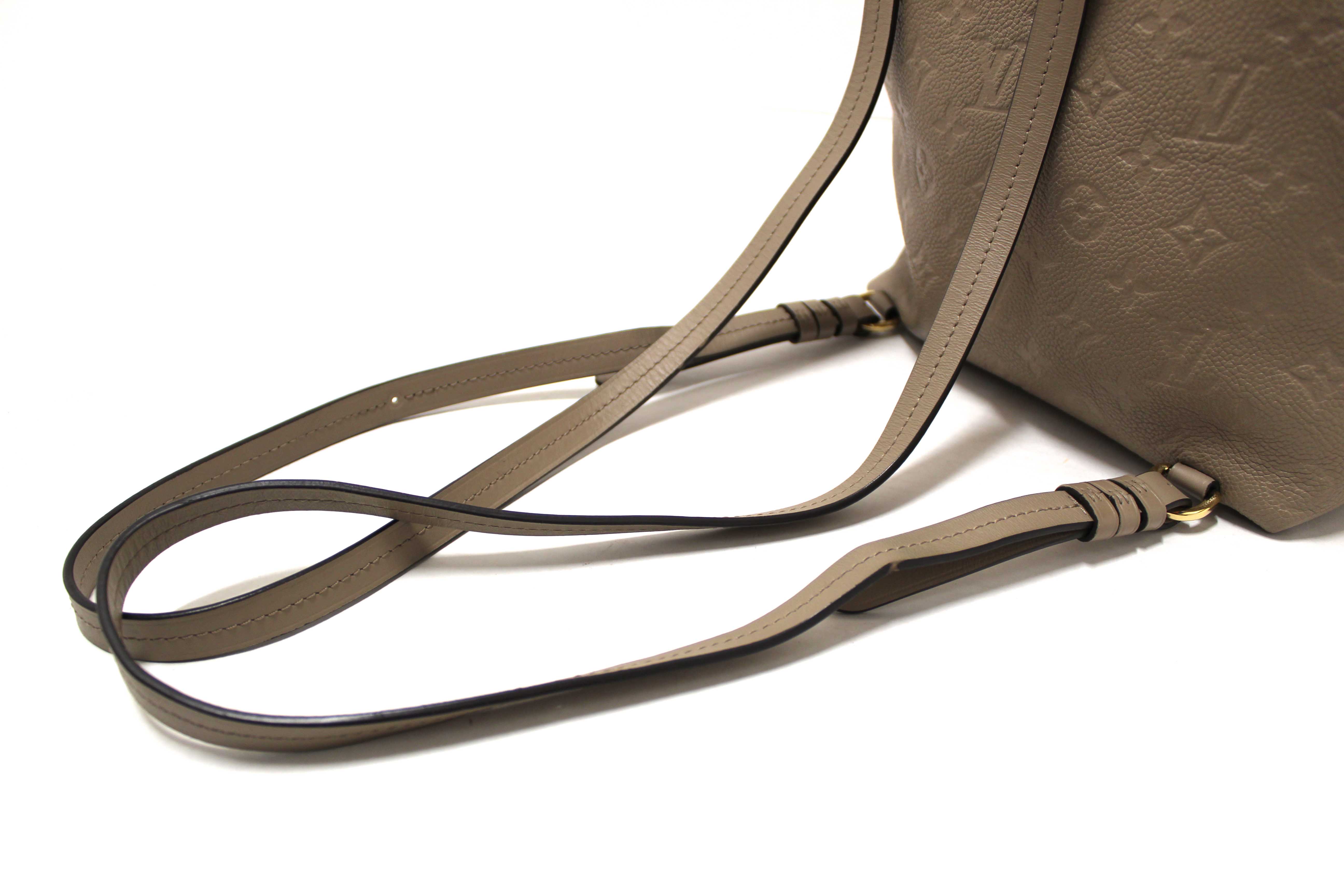 Authentic Louis Vuitton Turtledove Monogram Empreinte Montsouris Backpack