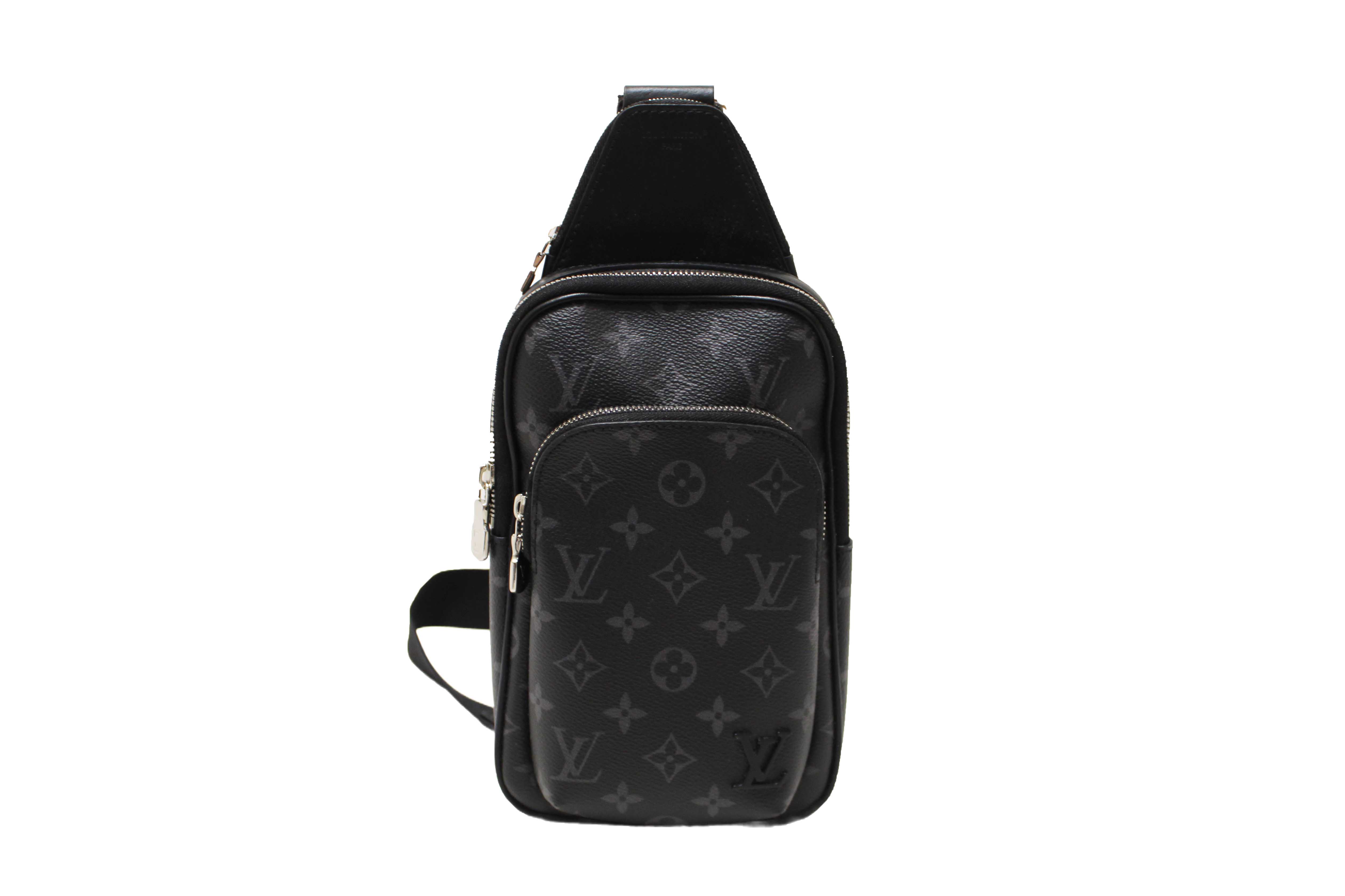Authentic Louis Vuitton Monogram Eclipse Avenue Slingbag PM Bag