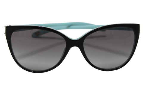 Authentic Tiffany & Co. Black/Blue Sunglasses with Swarovski Crystal Accents TF4089