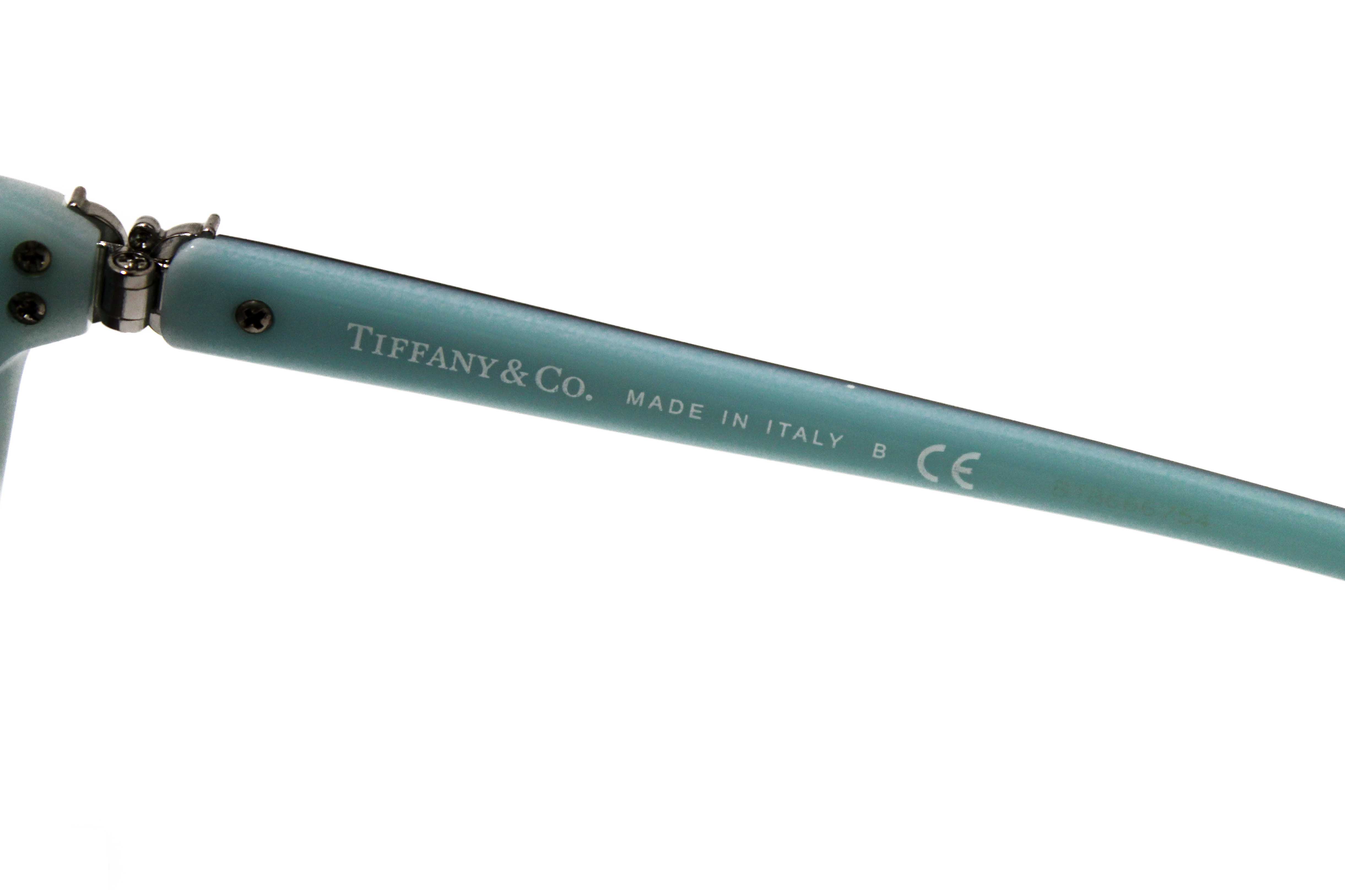Authentic Tiffany & Co. Black/Blue Sunglasses with Swarovski Crystal Accents TF4089