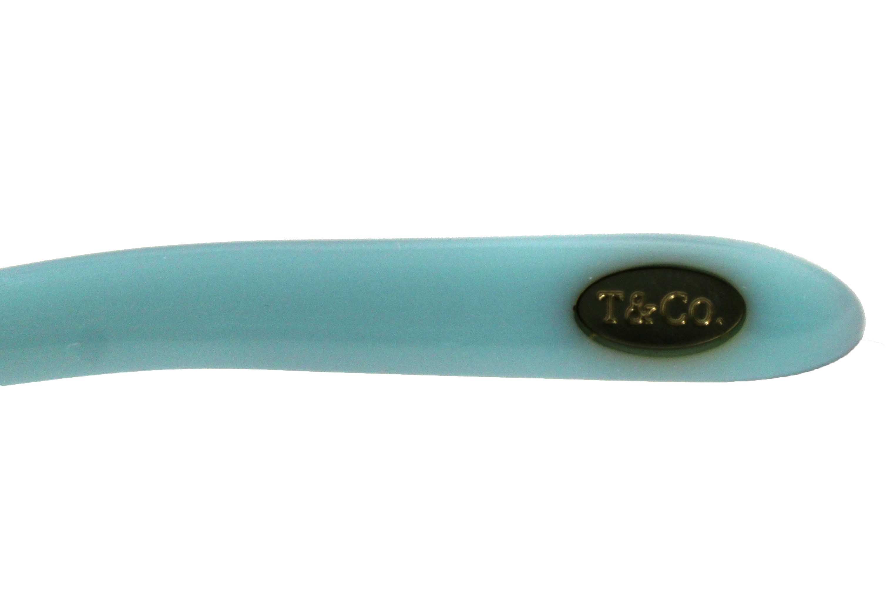 Authentic Tiffany & Co. Black/Blue Sunglasses with Swarovski Crystal Accents TF4089