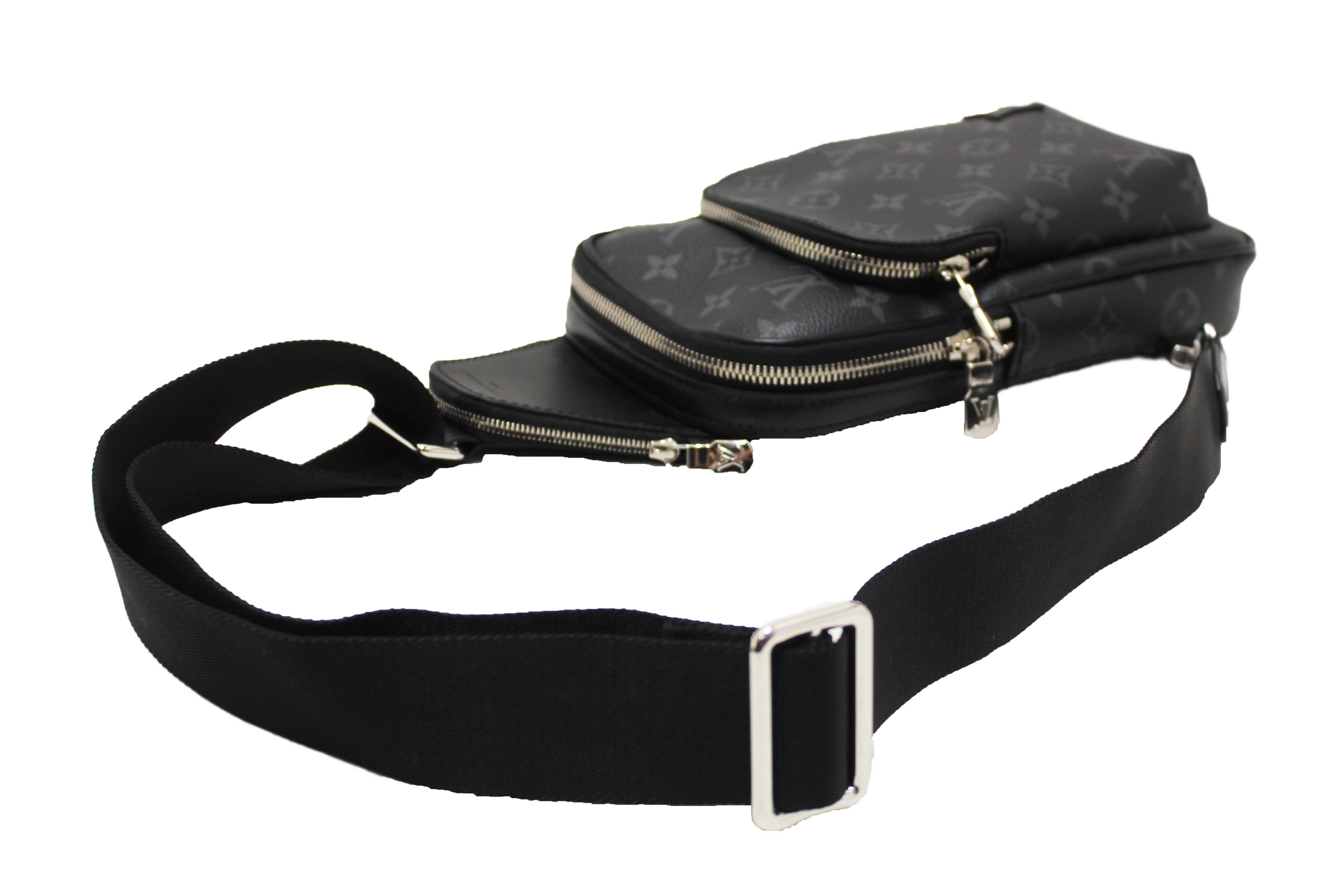 Authentic Louis Vuitton Monogram Eclipse Avenue Slingbag PM Bag