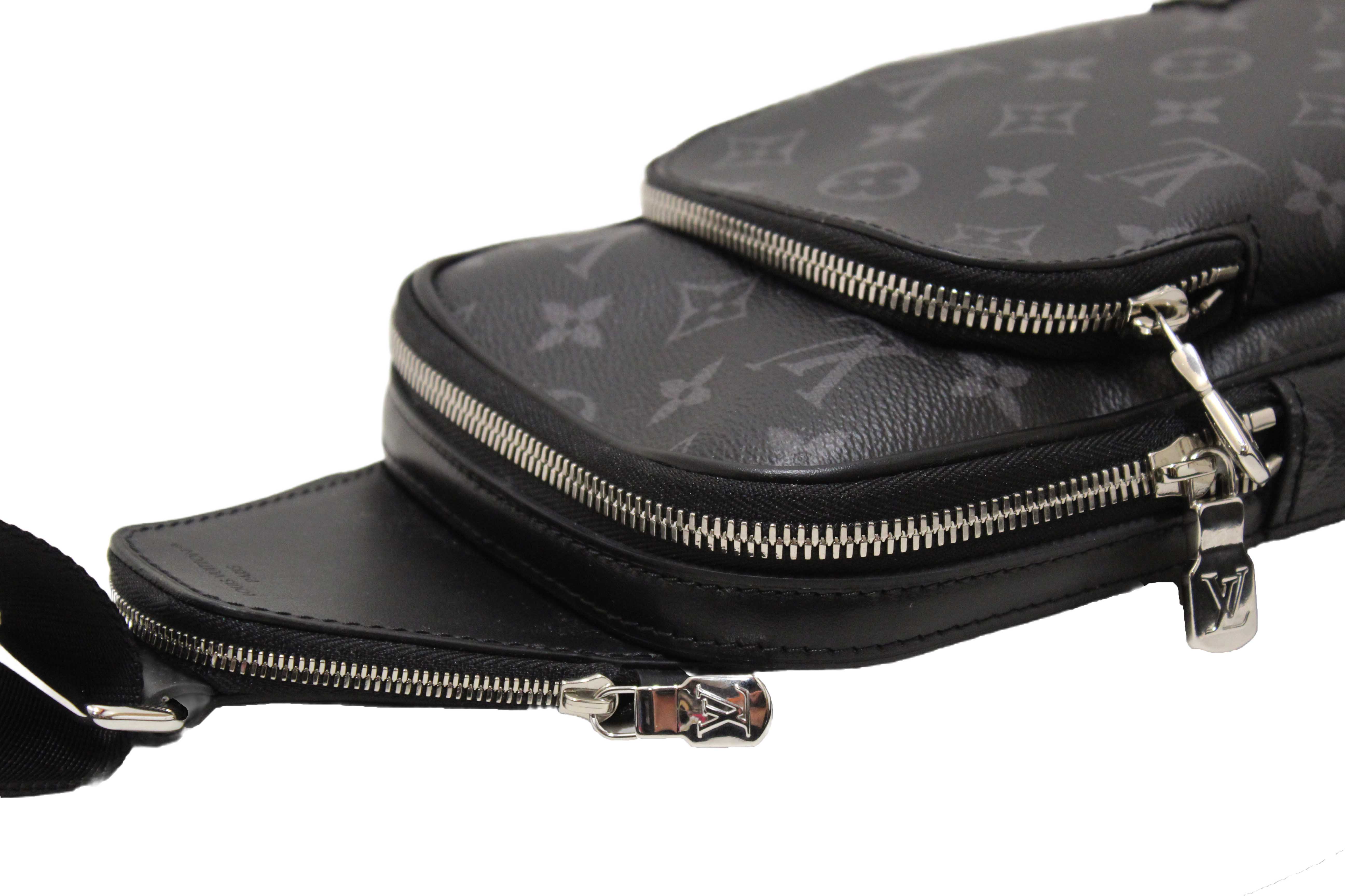Authentic Louis Vuitton Monogram Eclipse Avenue Slingbag PM Bag