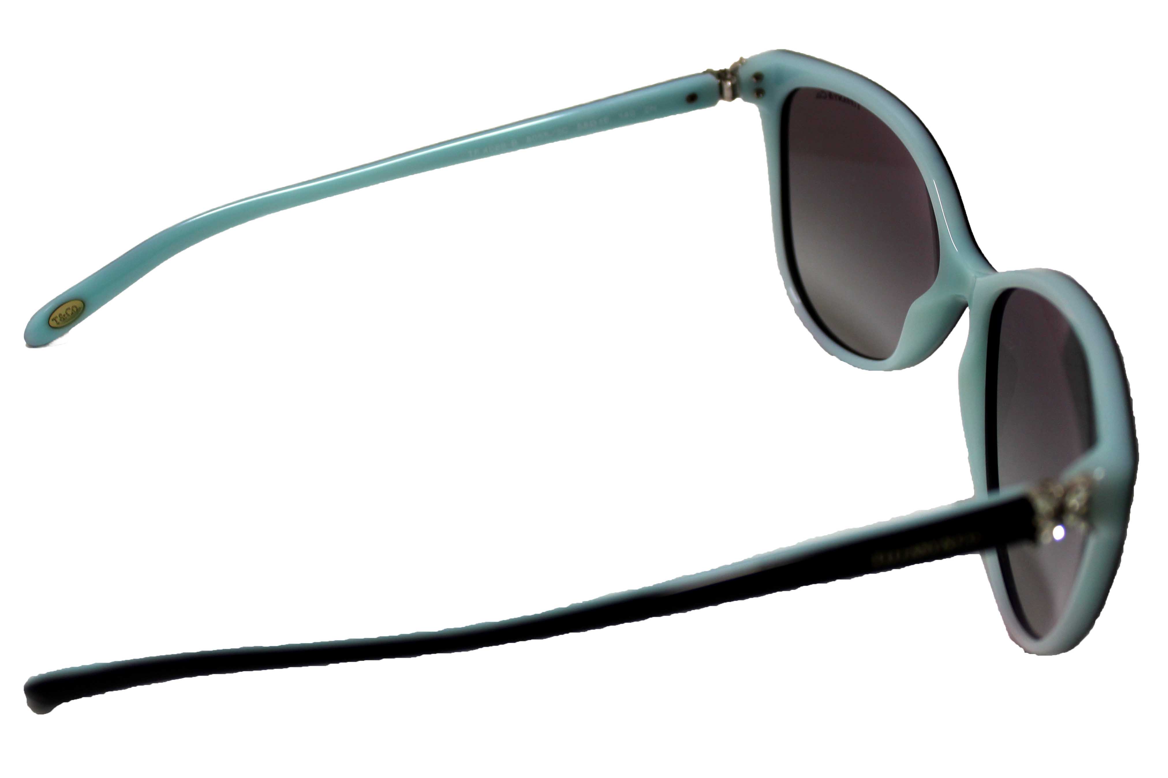 Authentic Tiffany & Co. Black/Blue Sunglasses with Swarovski Crystal Accents TF4089