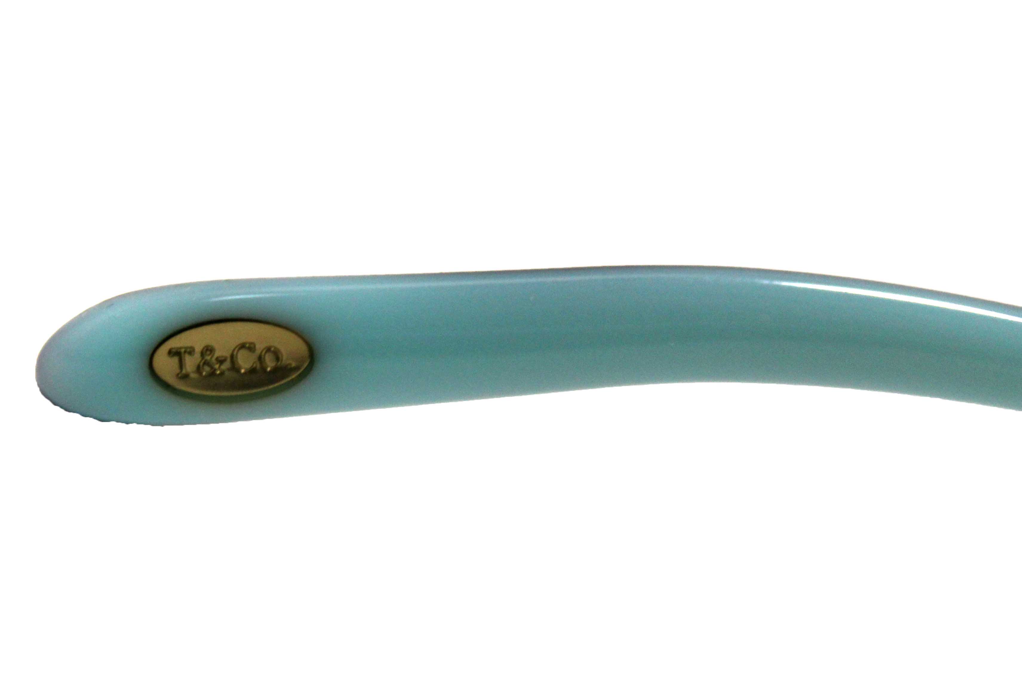 Authentic Tiffany & Co. Black/Blue Sunglasses with Swarovski Crystal Accents TF4089