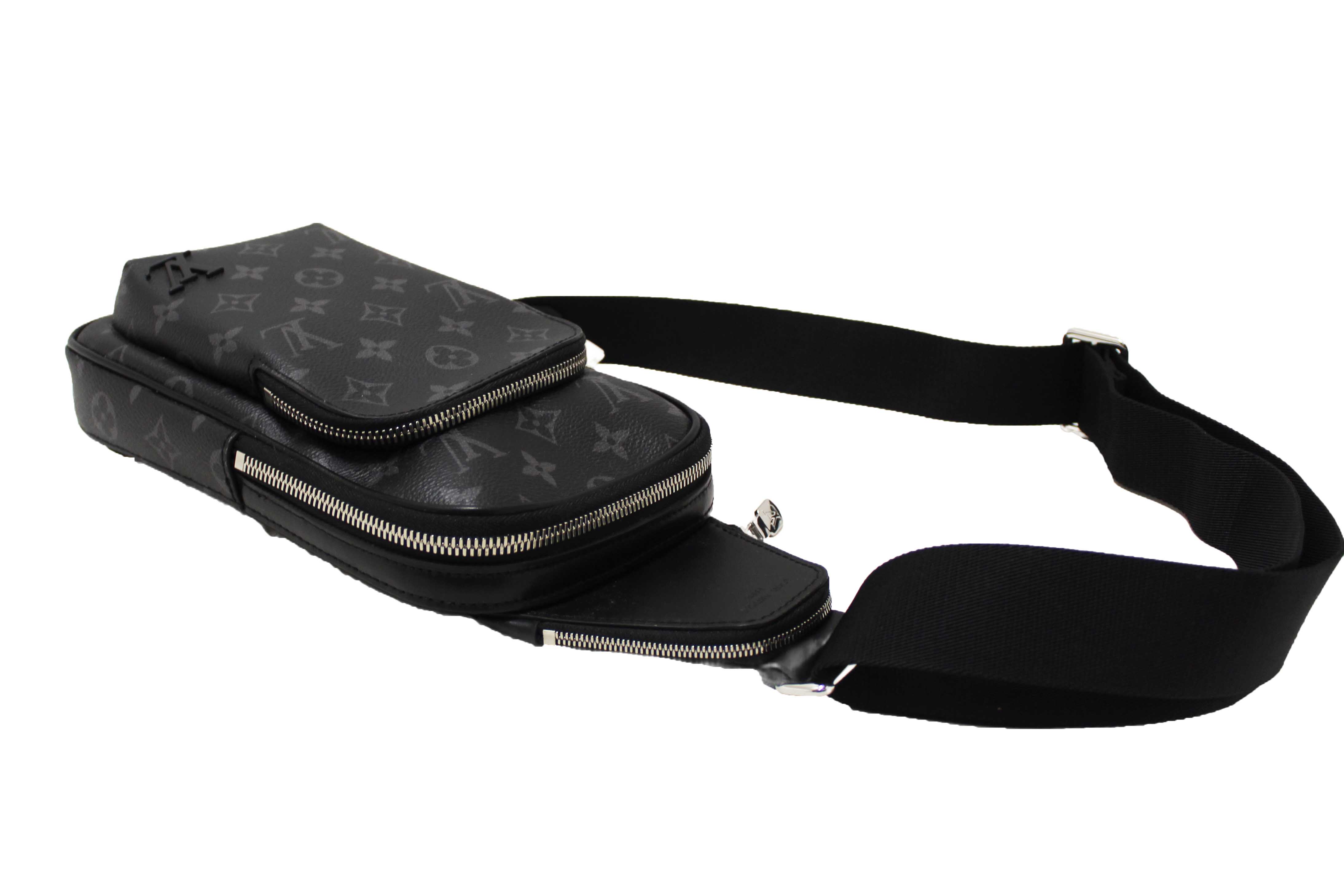 Authentic Louis Vuitton Monogram Eclipse Avenue Slingbag PM Bag