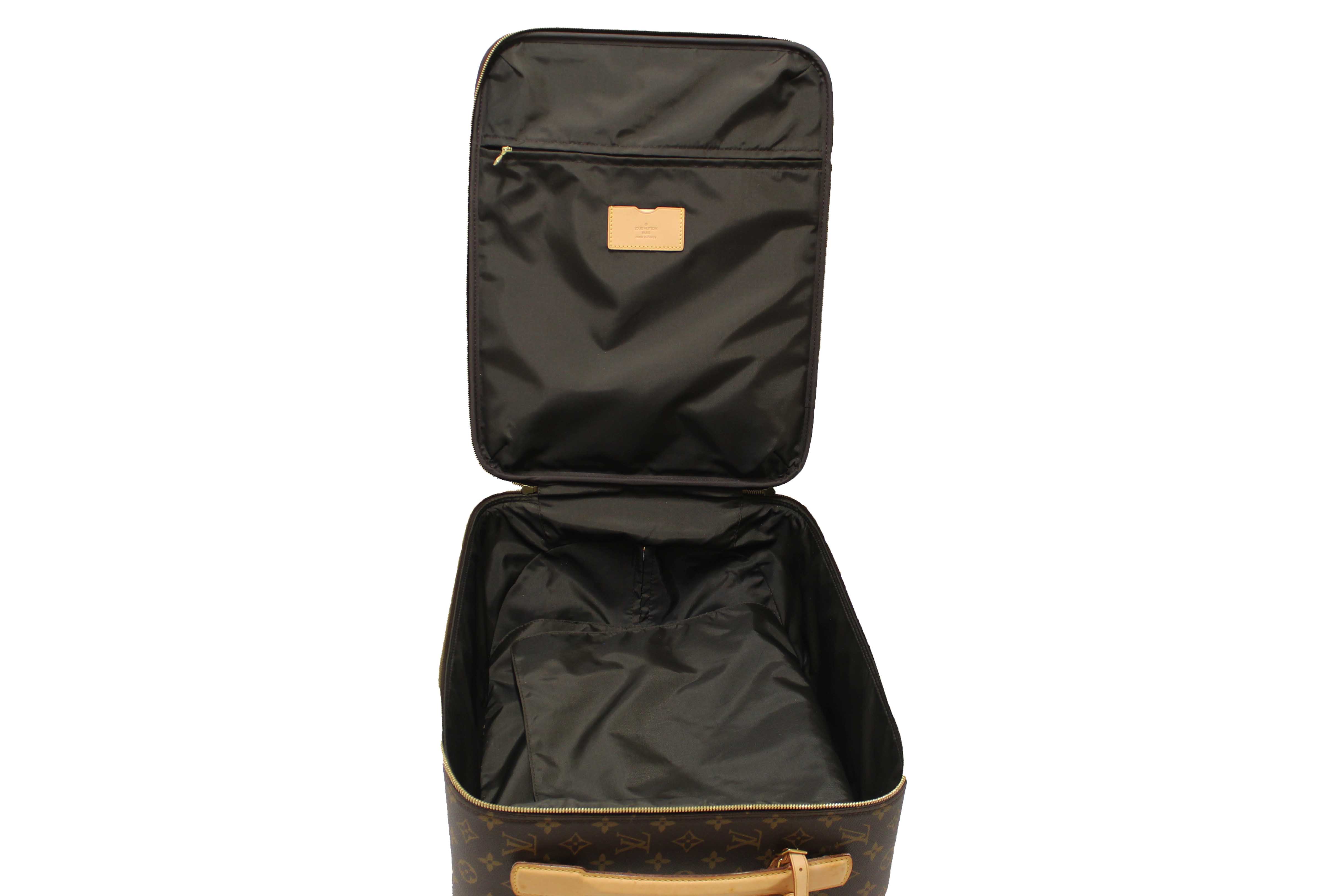 Authentic Louis Vuitton Classic Monogram Pegase 45 Luggage Rolling Suitcase