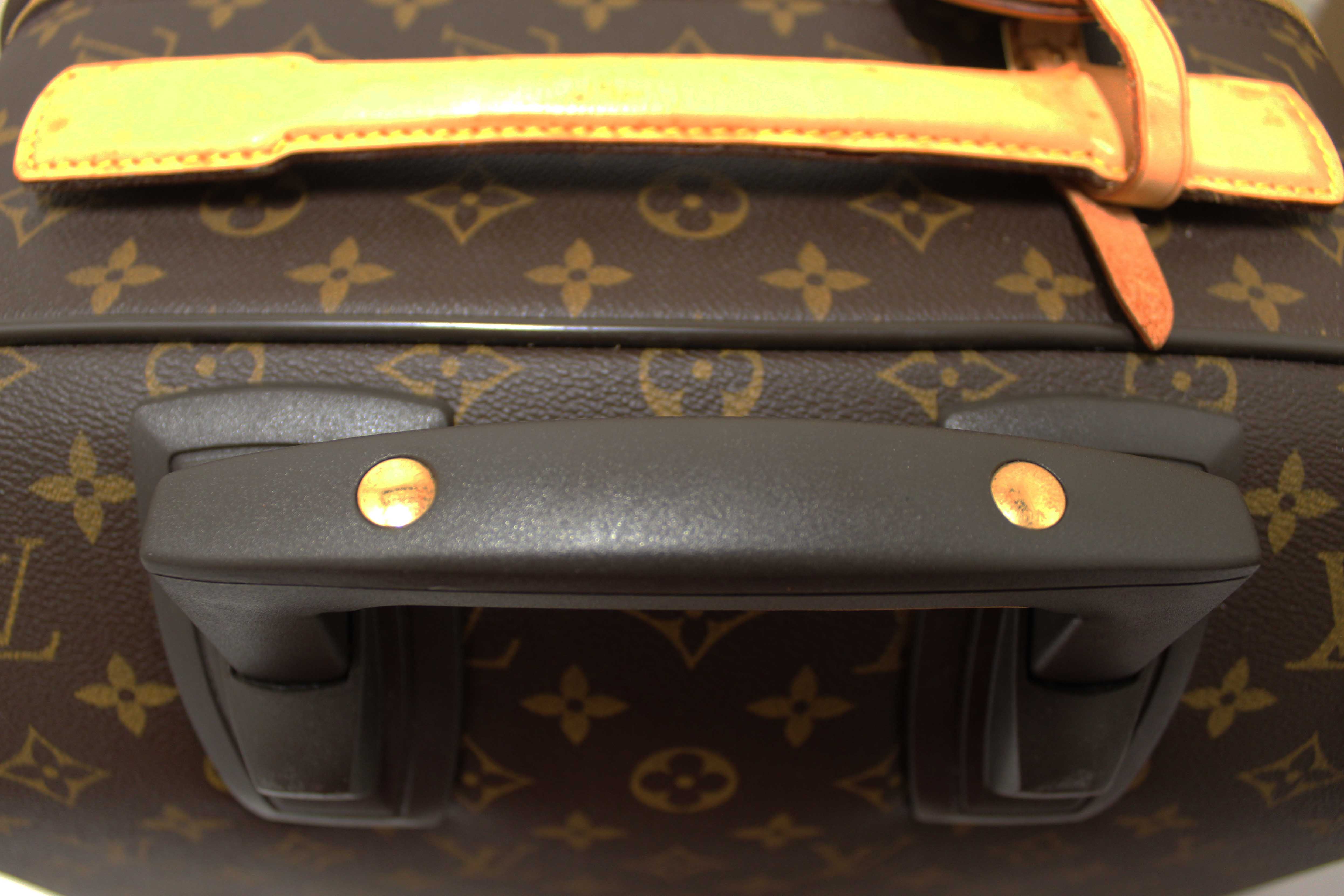 Authentic Louis Vuitton Classic Monogram Pegase 45 Luggage Rolling Suitcase