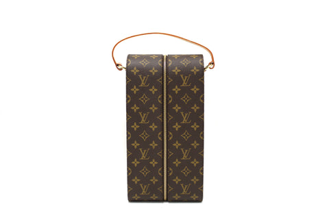 Authentic NEW Louis Vuitton Monogram Wine Carrier Bottle Case Golf Cup GOLF CUP 2001 HAWAII