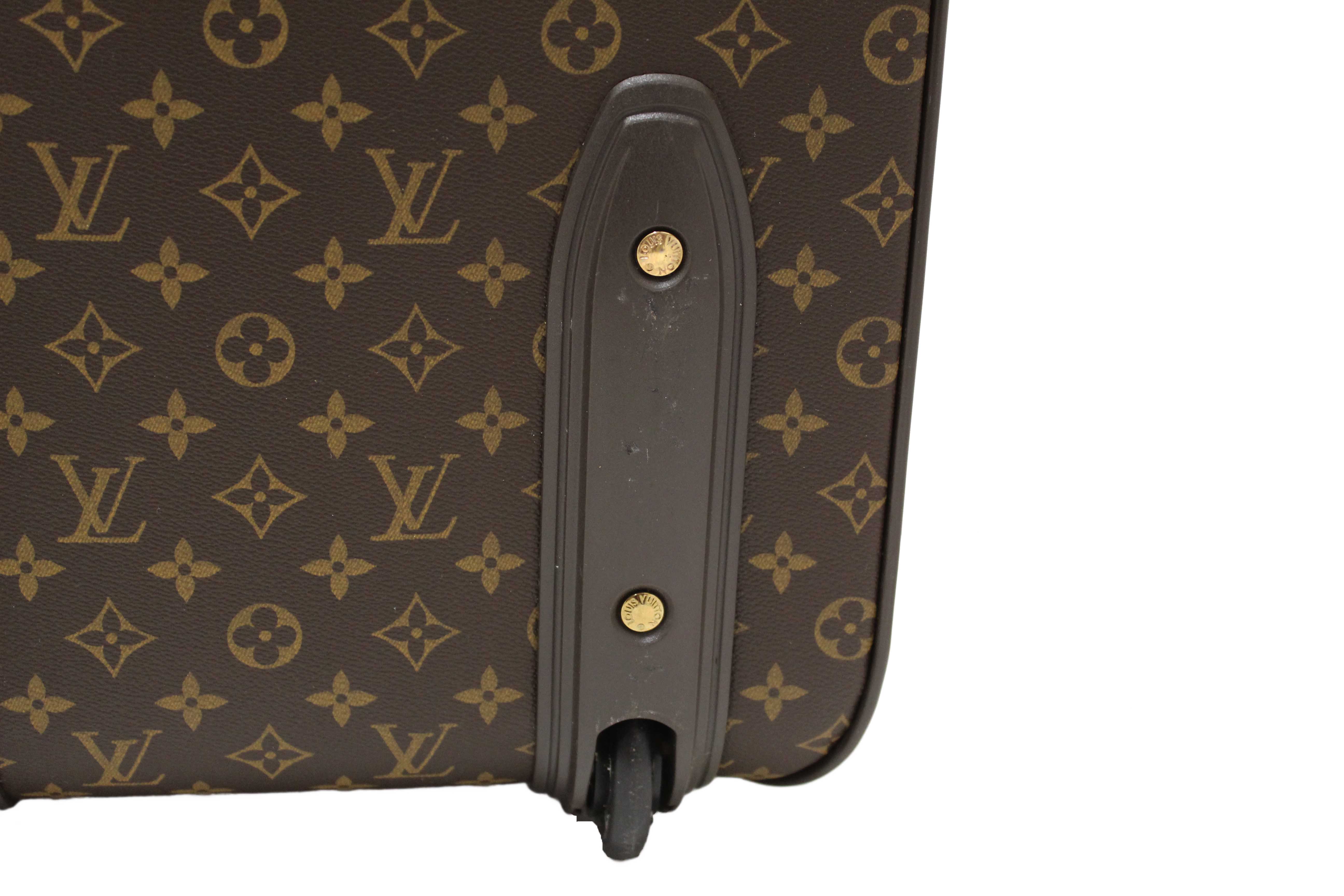 Authentic Louis Vuitton Classic Monogram Pegase 45 Luggage Rolling Suitcase