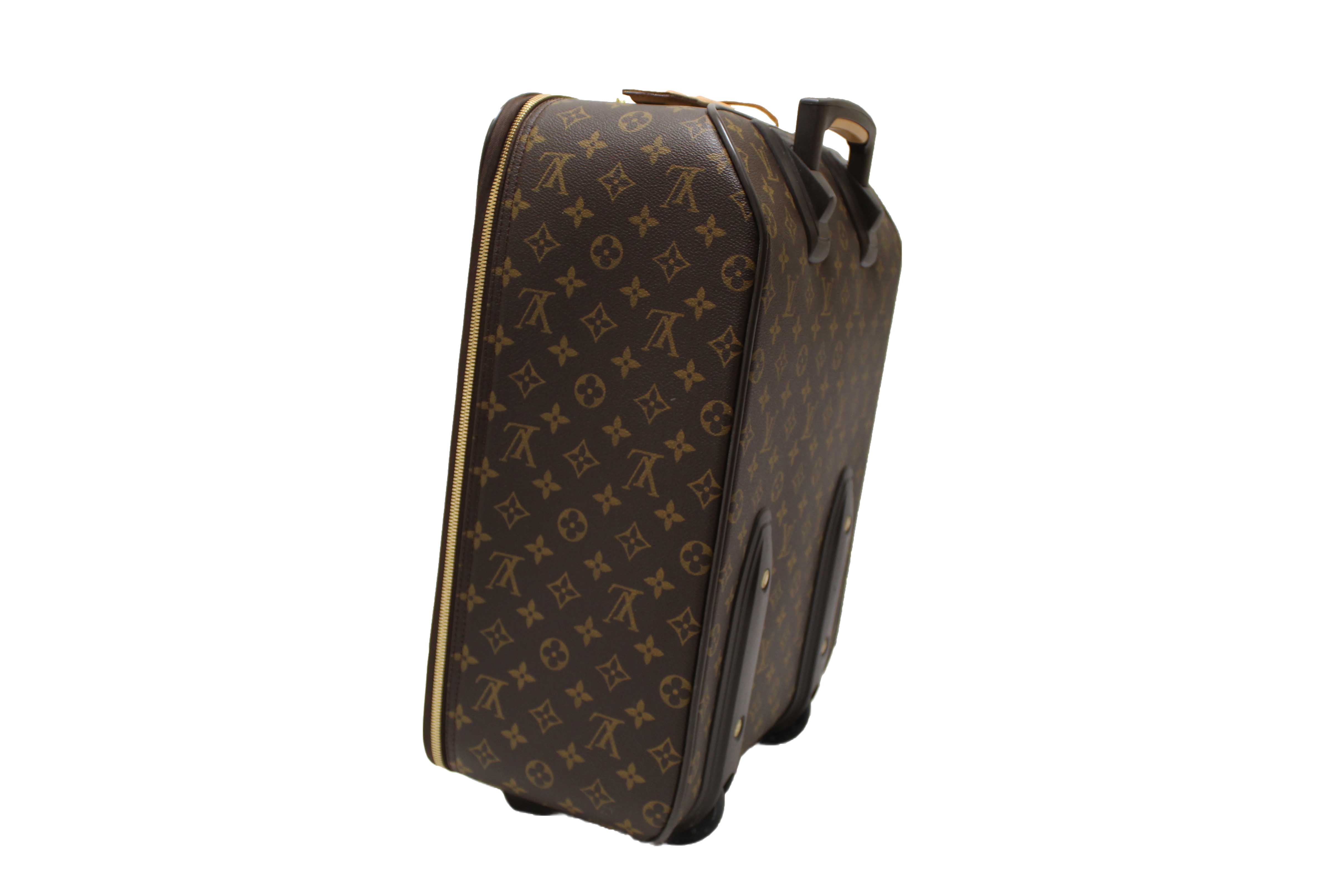 Authentic Louis Vuitton Classic Monogram Pegase 45 Luggage Rolling Suitcase