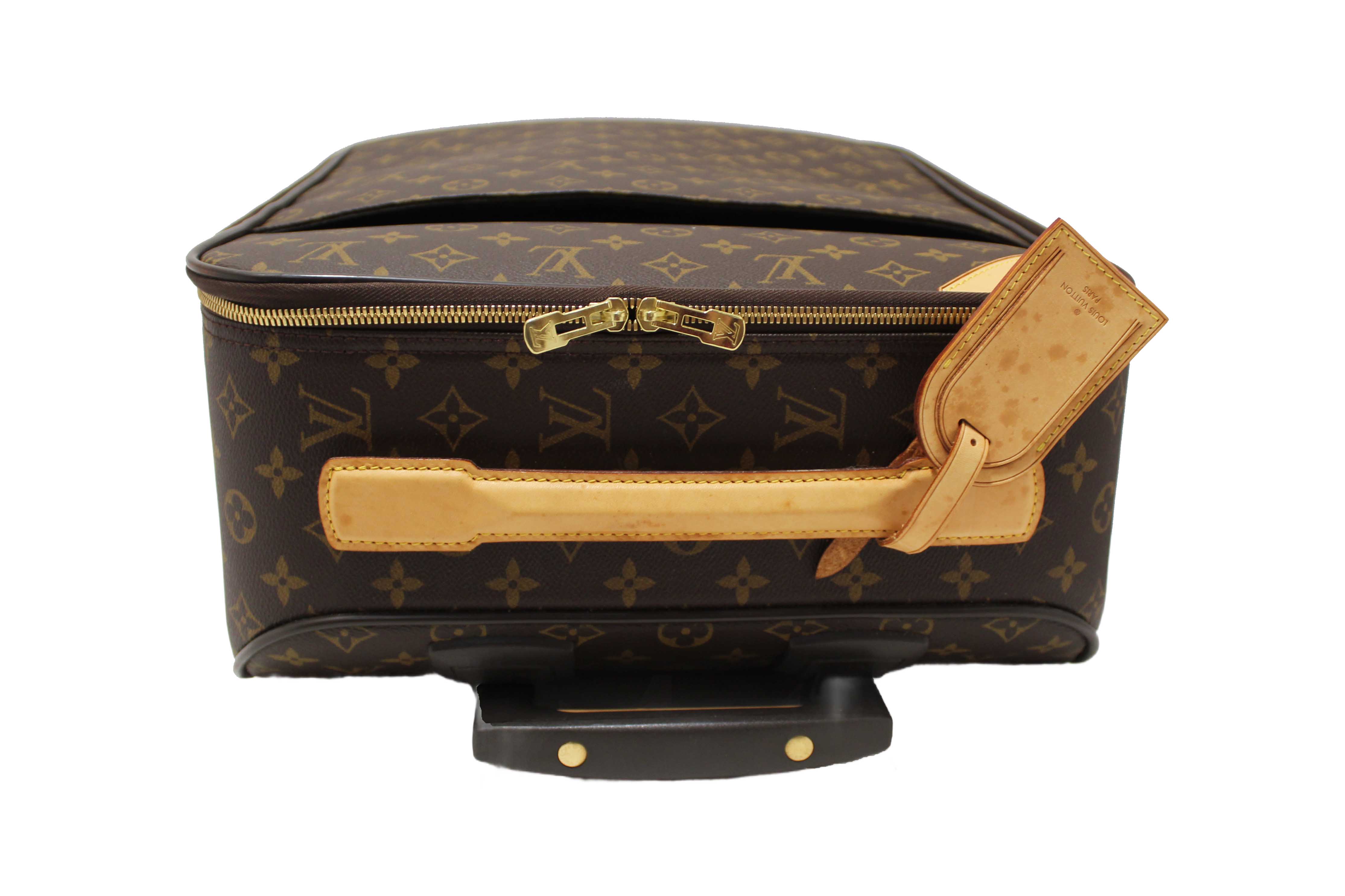 Authentic Louis Vuitton Classic Monogram Pegase 45 Luggage Rolling Suitcase